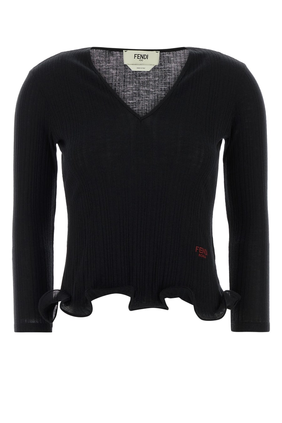 Fendi Top in lana nera