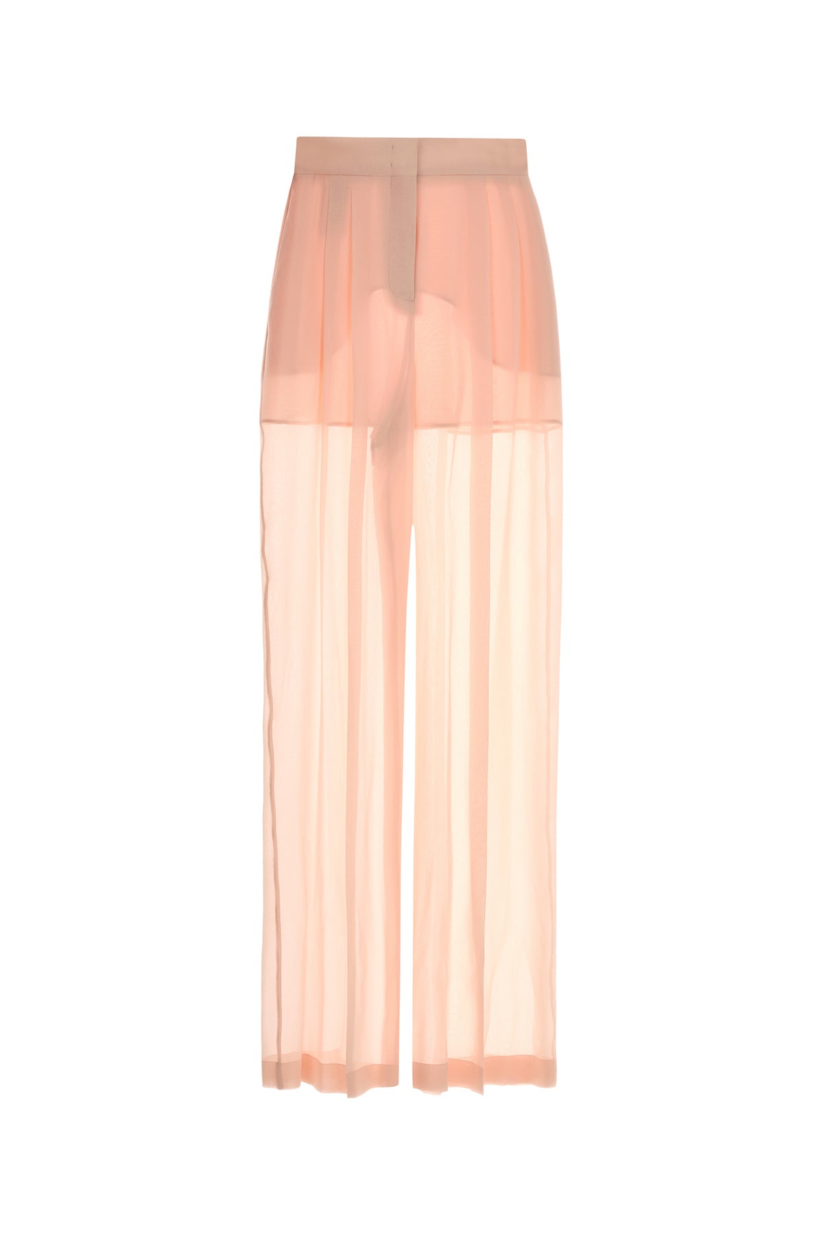 ALBERTA FERRETTI Pantalone dalla gamba ampia in seta rosa