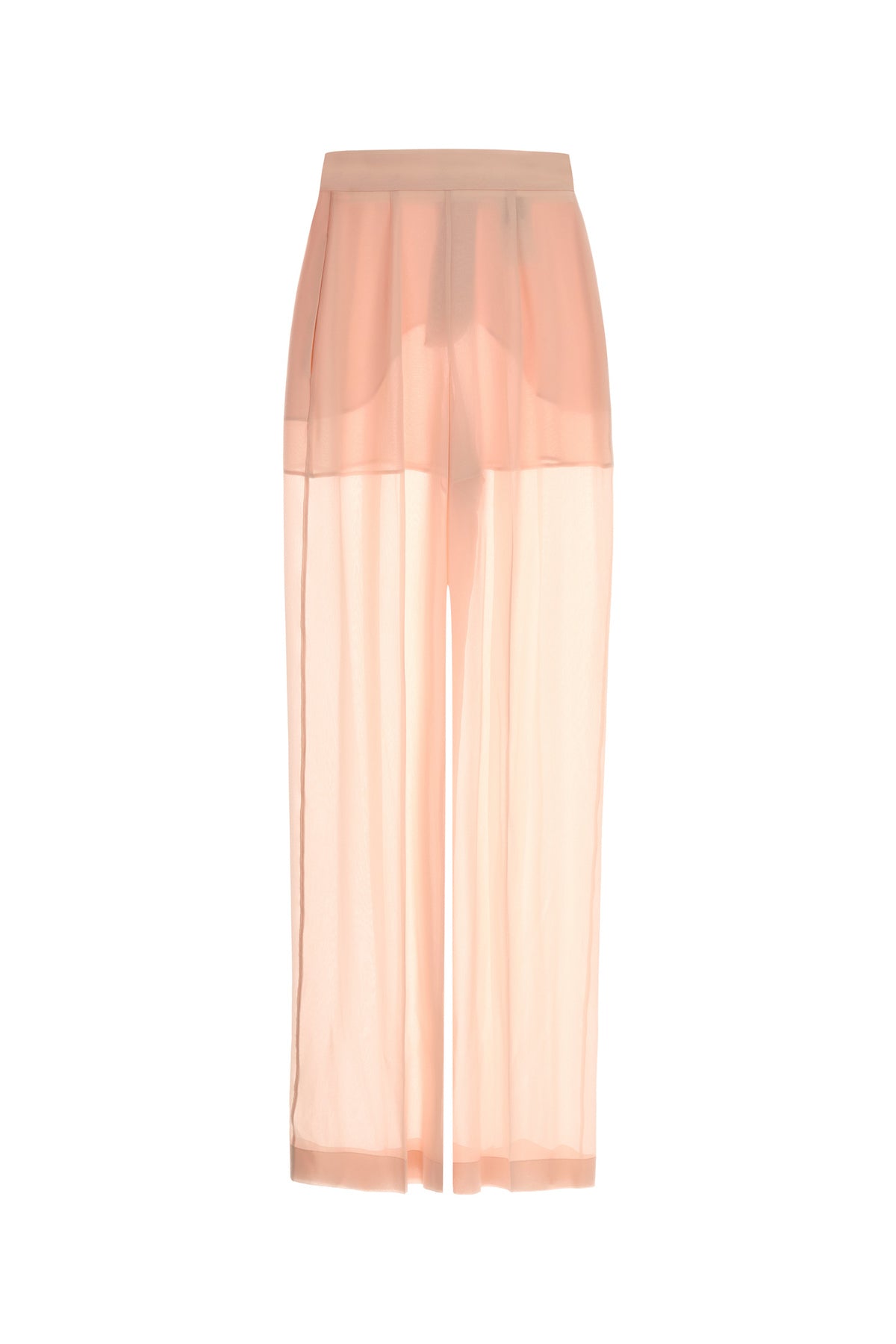 ALBERTA FERRETTI Pantalone dalla gamba ampia in seta rosa, view 2