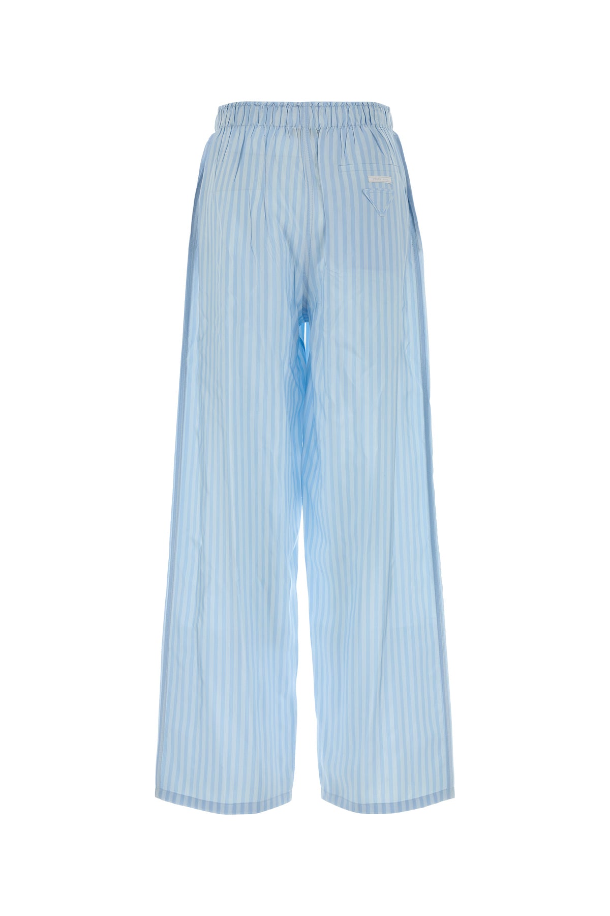 Prada Pantalone pigiama in seta ricamata, view 2