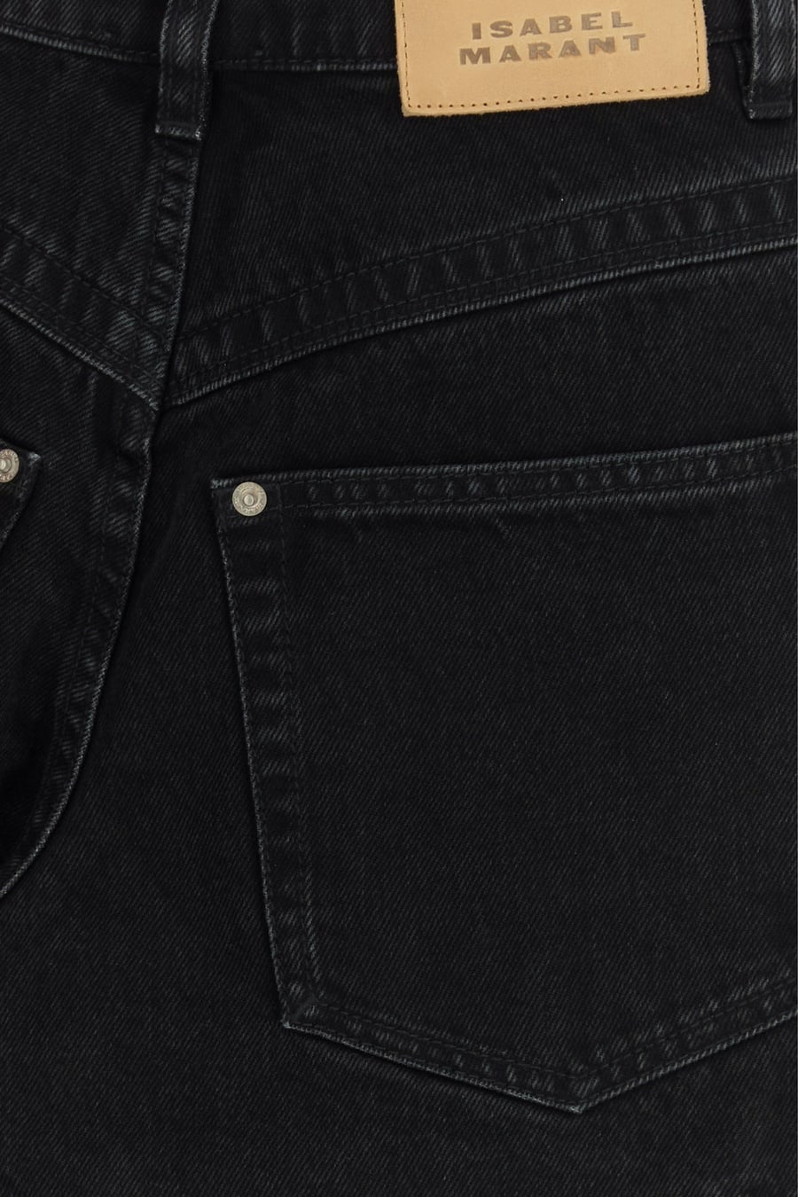 Isabel Marant Jeans Stely in denim nero, view 3