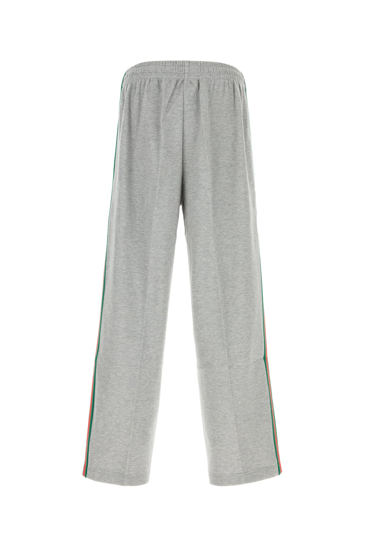 Gucci Pantalone jogging in misto cotone grigio, view 2