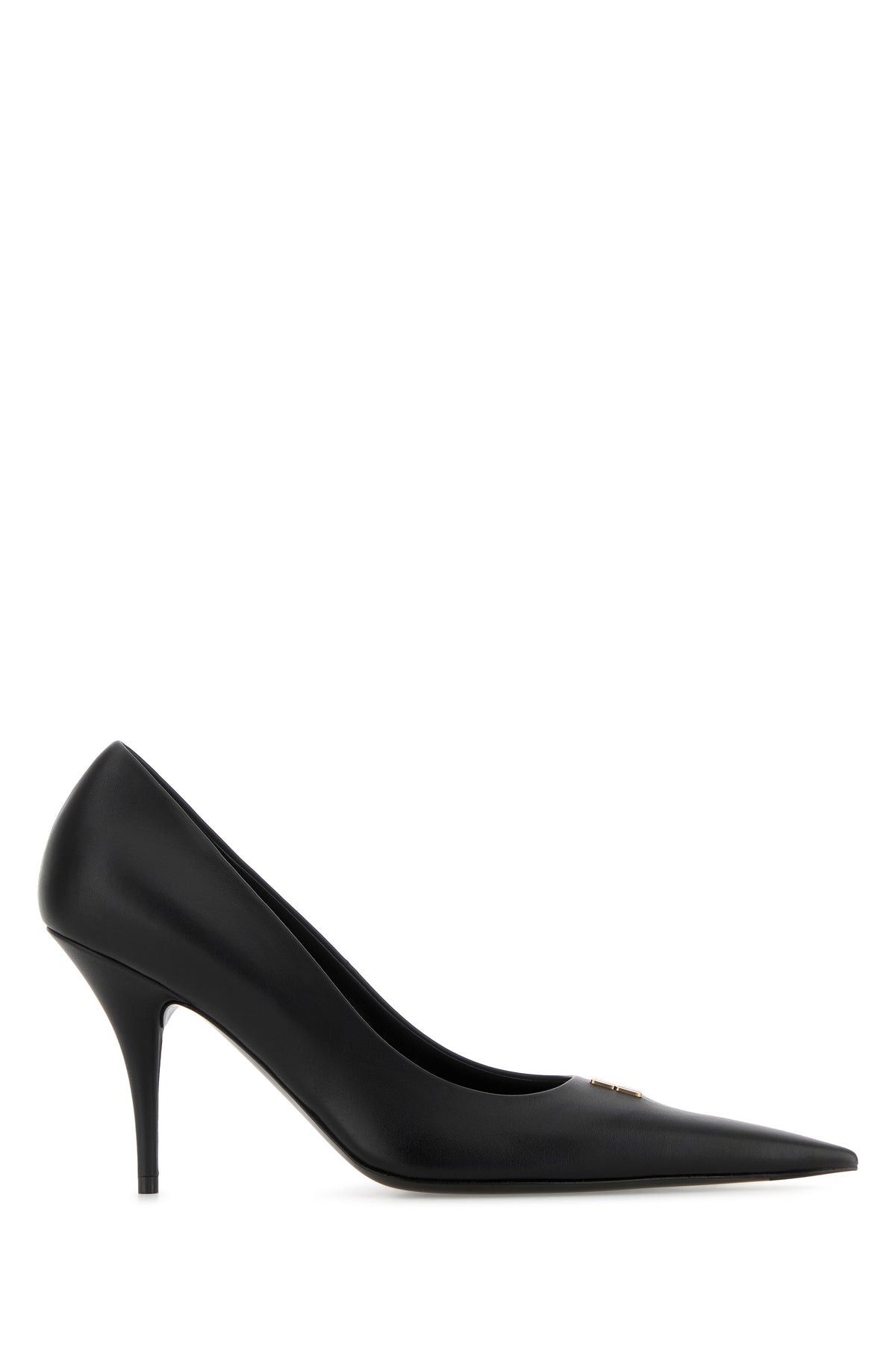 Balenciaga Scarpe con tacco Avenue BB Editor 90 in pelle nera