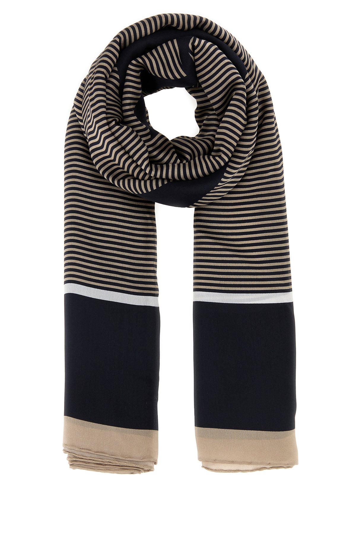 Saint Laurent Foulard in seta ricamata