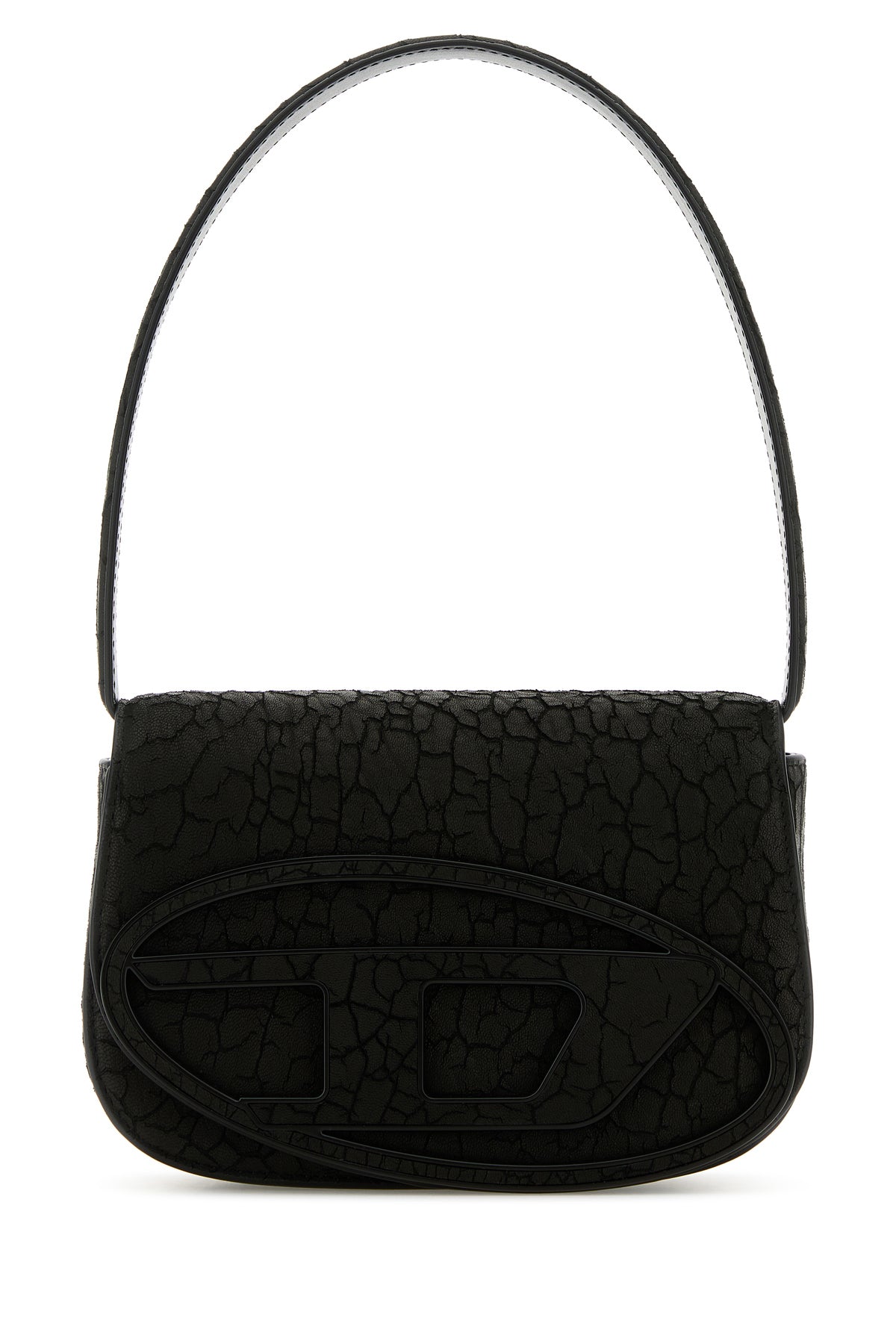 Diesel Borsa a spalla 1DR in pelle nera