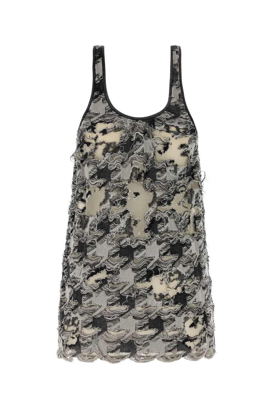 Diesel Mini abito in misto cotone multicolor, view 2