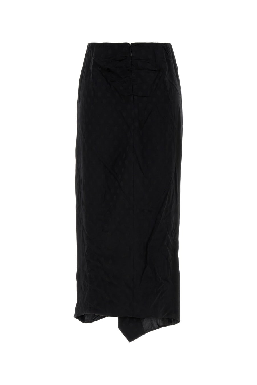 Isabel Marant Gonna Breen in seta stretch nera, view 2