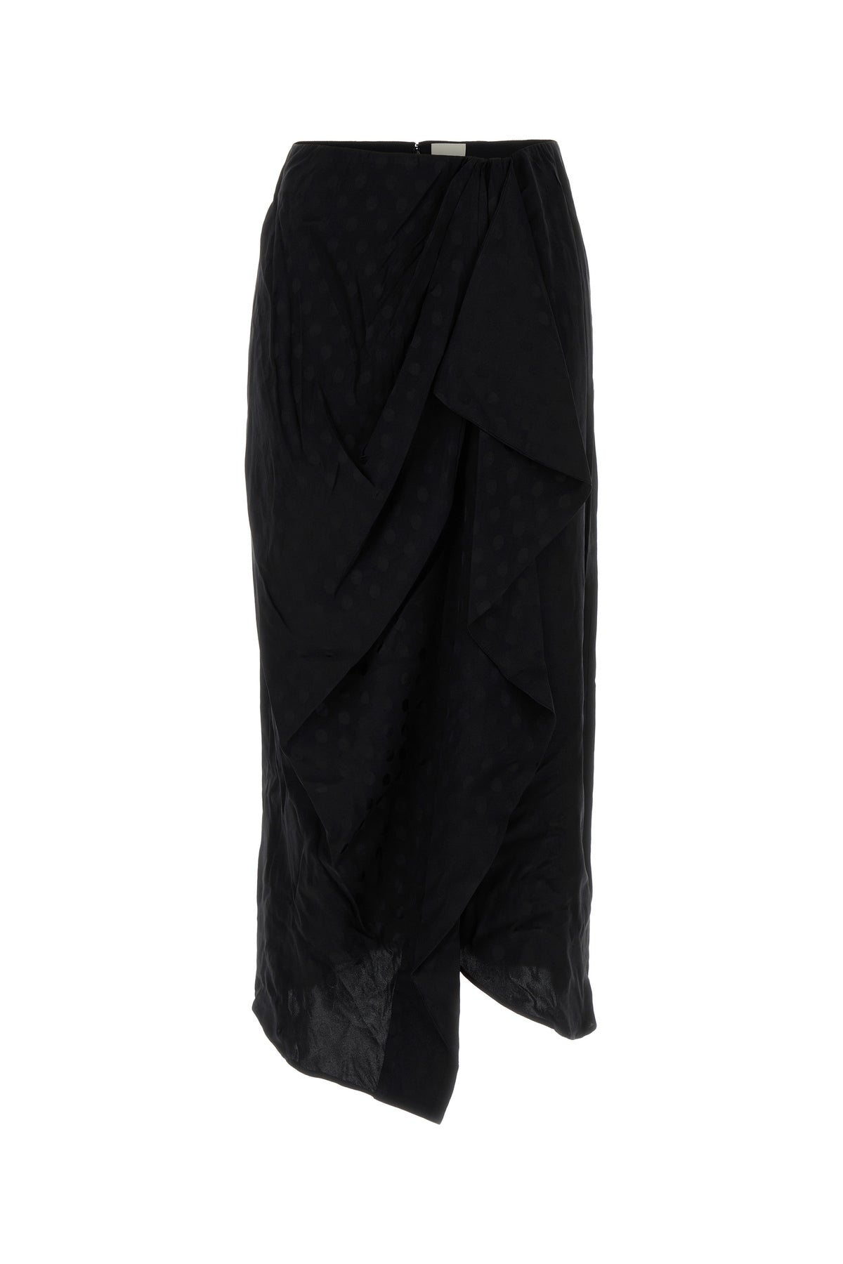 Isabel Marant Gonna Breen in seta stretch nera