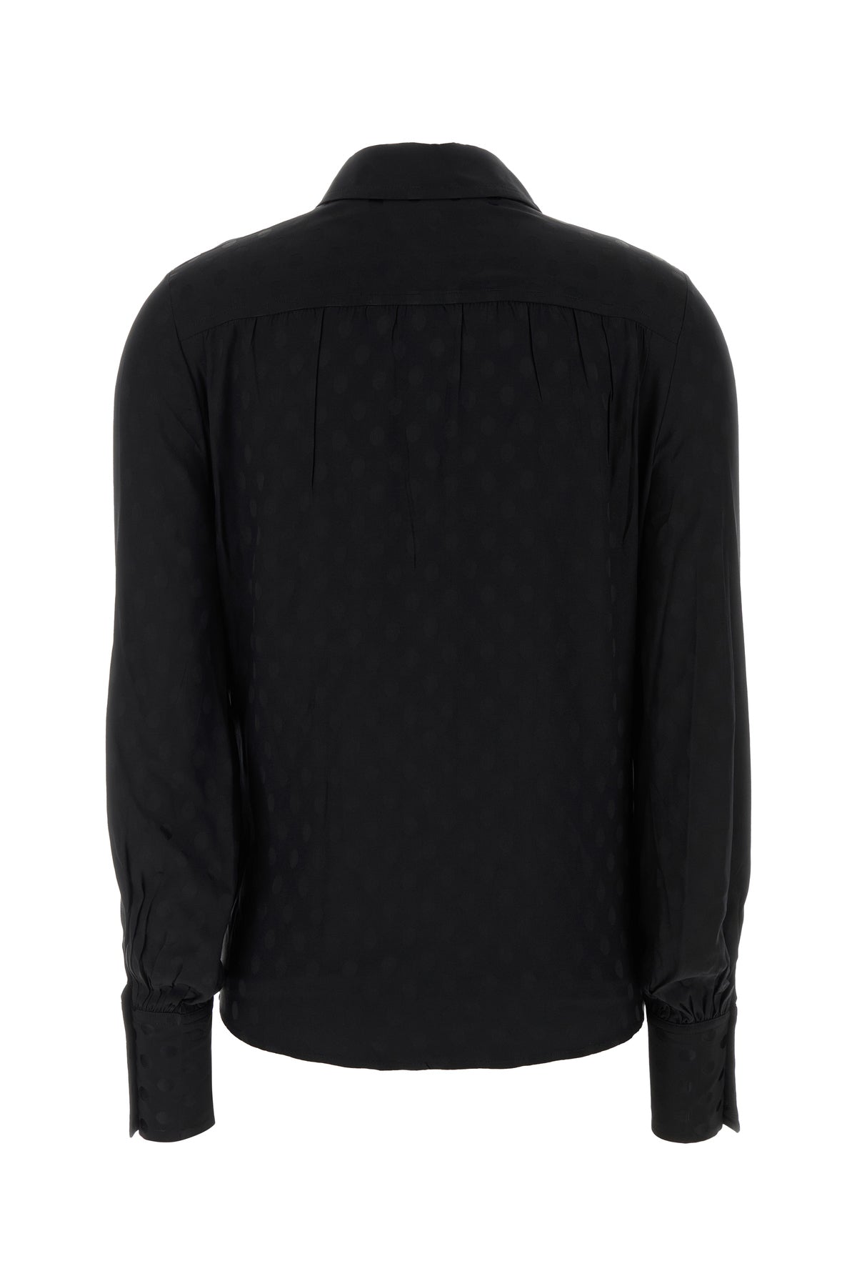 Isabel Marant Camicia Teysa in seta stretch nera, view 2