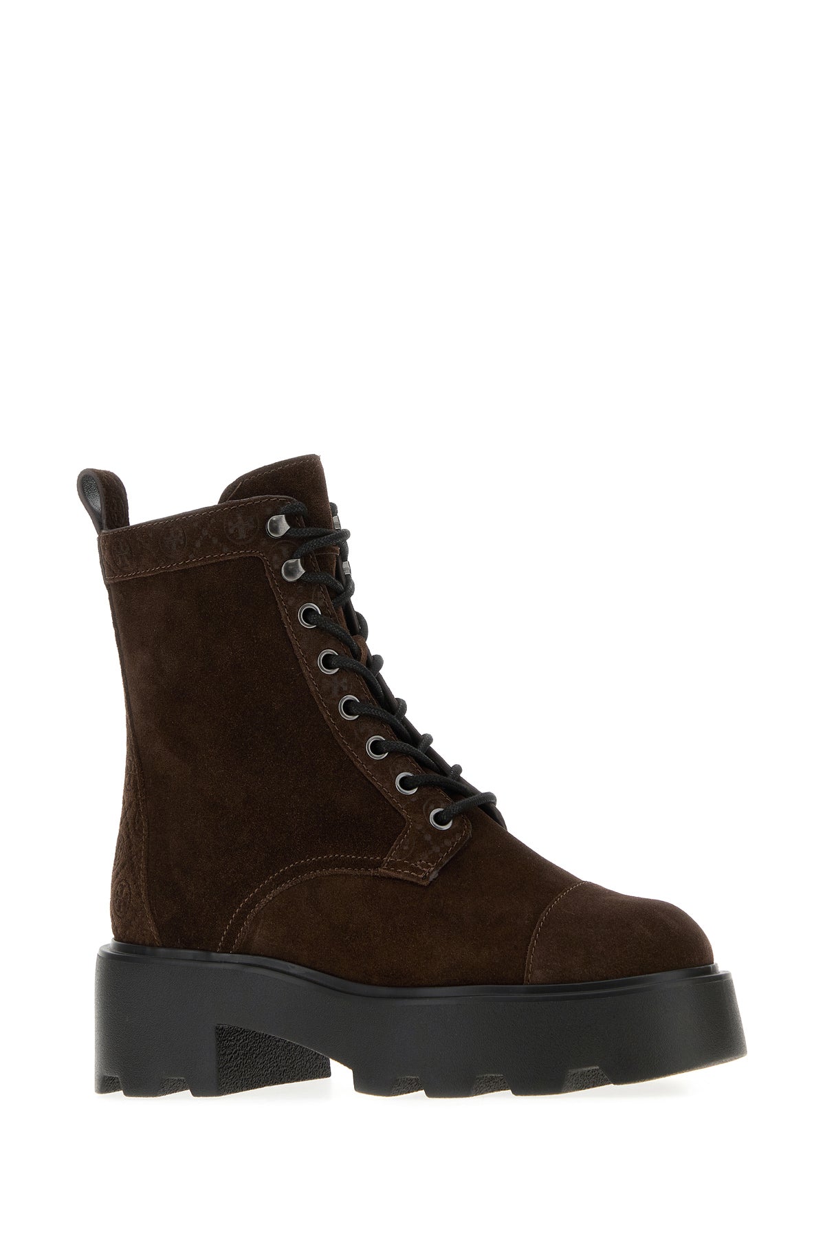 Tory Burch Stivaletti in pelle scamosciata marrone, view 2