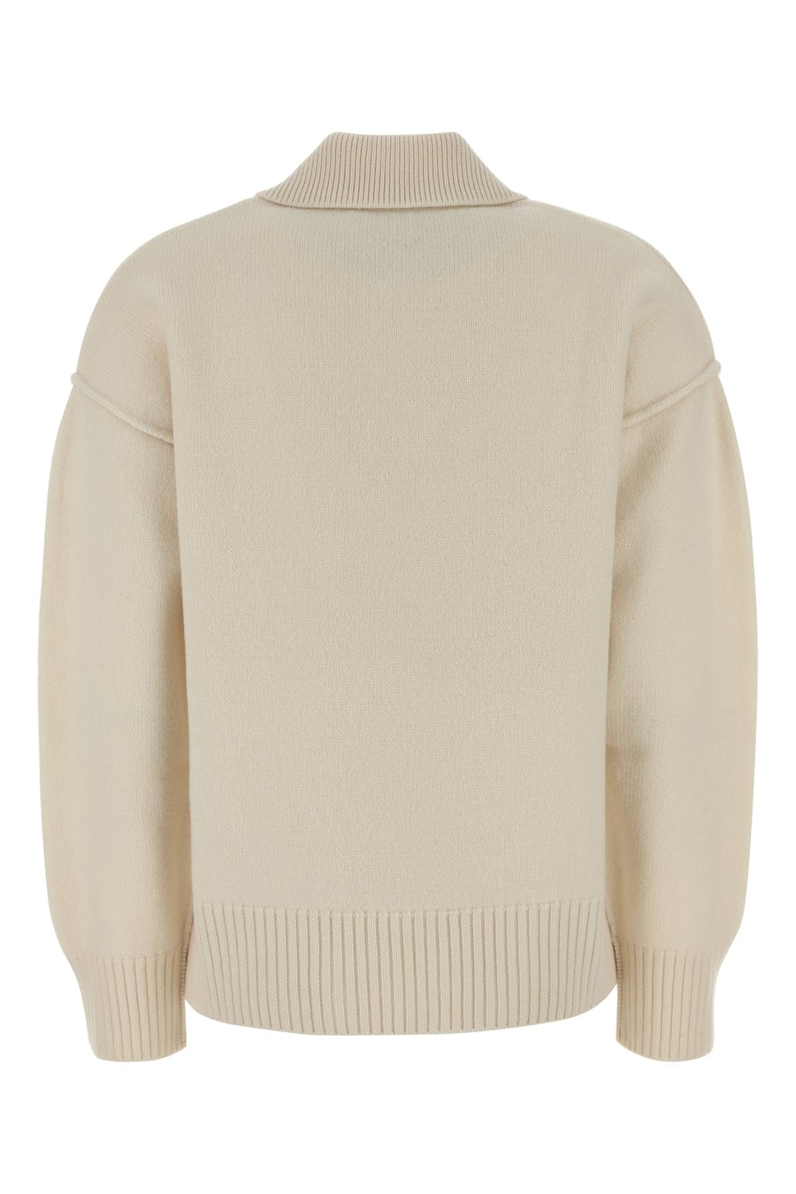 AMI Polo in lana avorio, view 2
