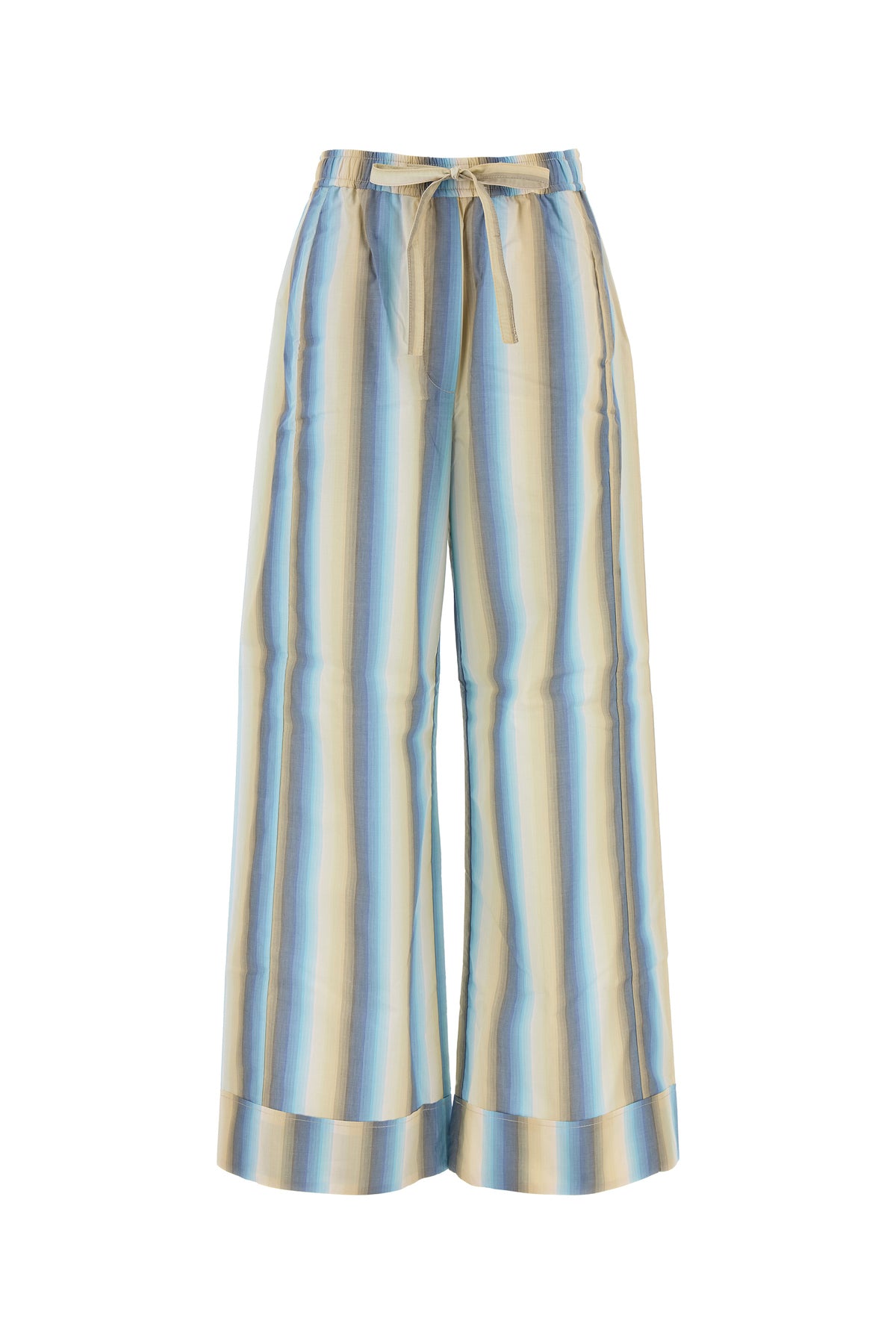 Ganni Pantalone pigiama in cotone ricamato