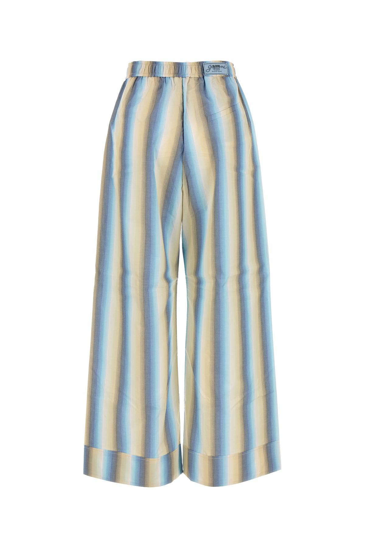 Ganni Pantalone pigiama in cotone ricamato, view 2