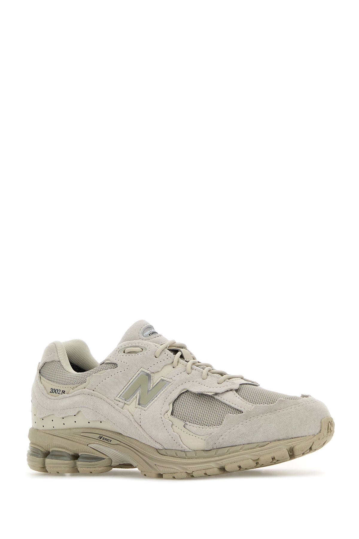 New Balance Sneakers 2002DX Protection Pack sabbia in pelle scamosciata e rete, view 2