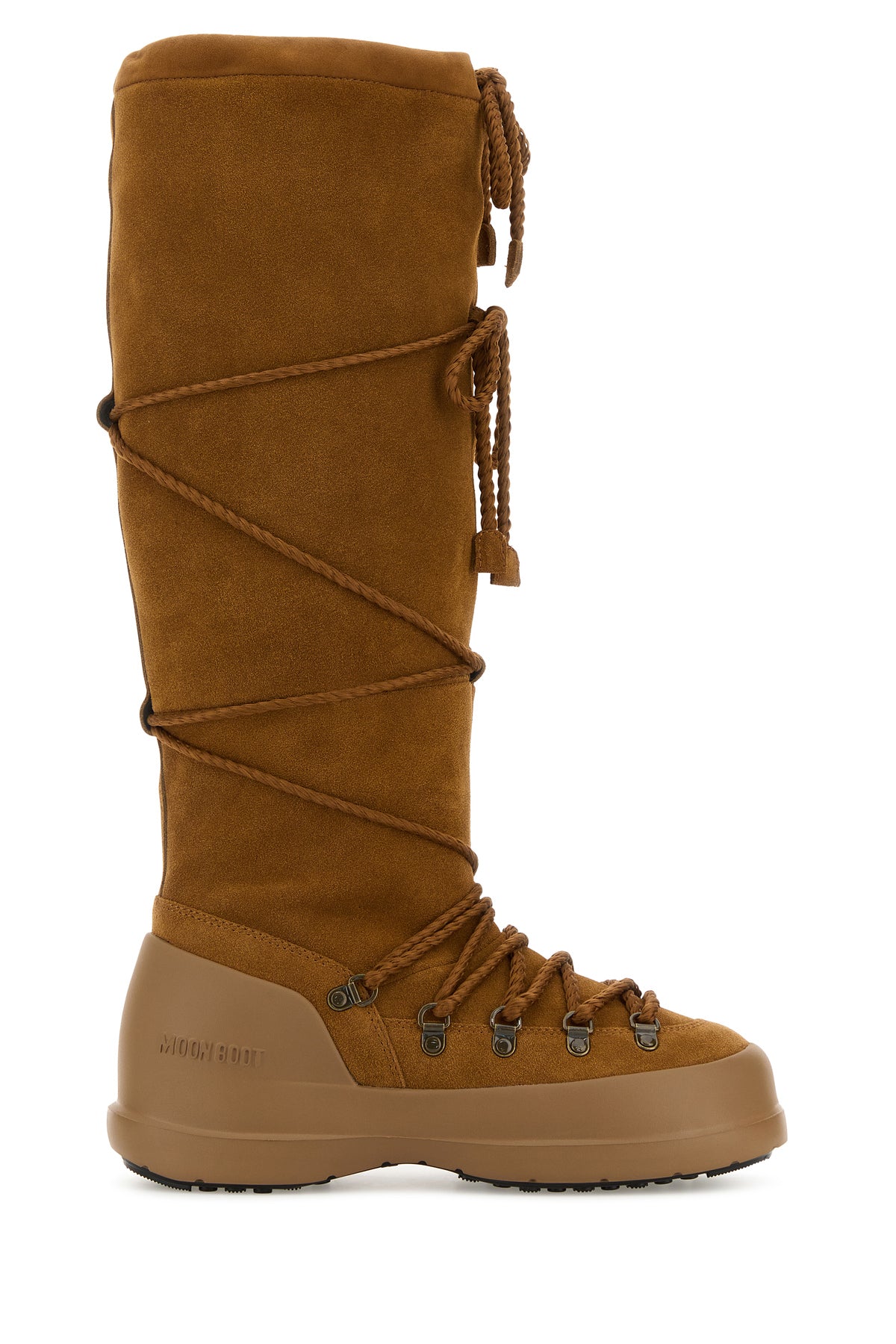 MOON BOOT Stivali Luna in pelle scamosciata cammello