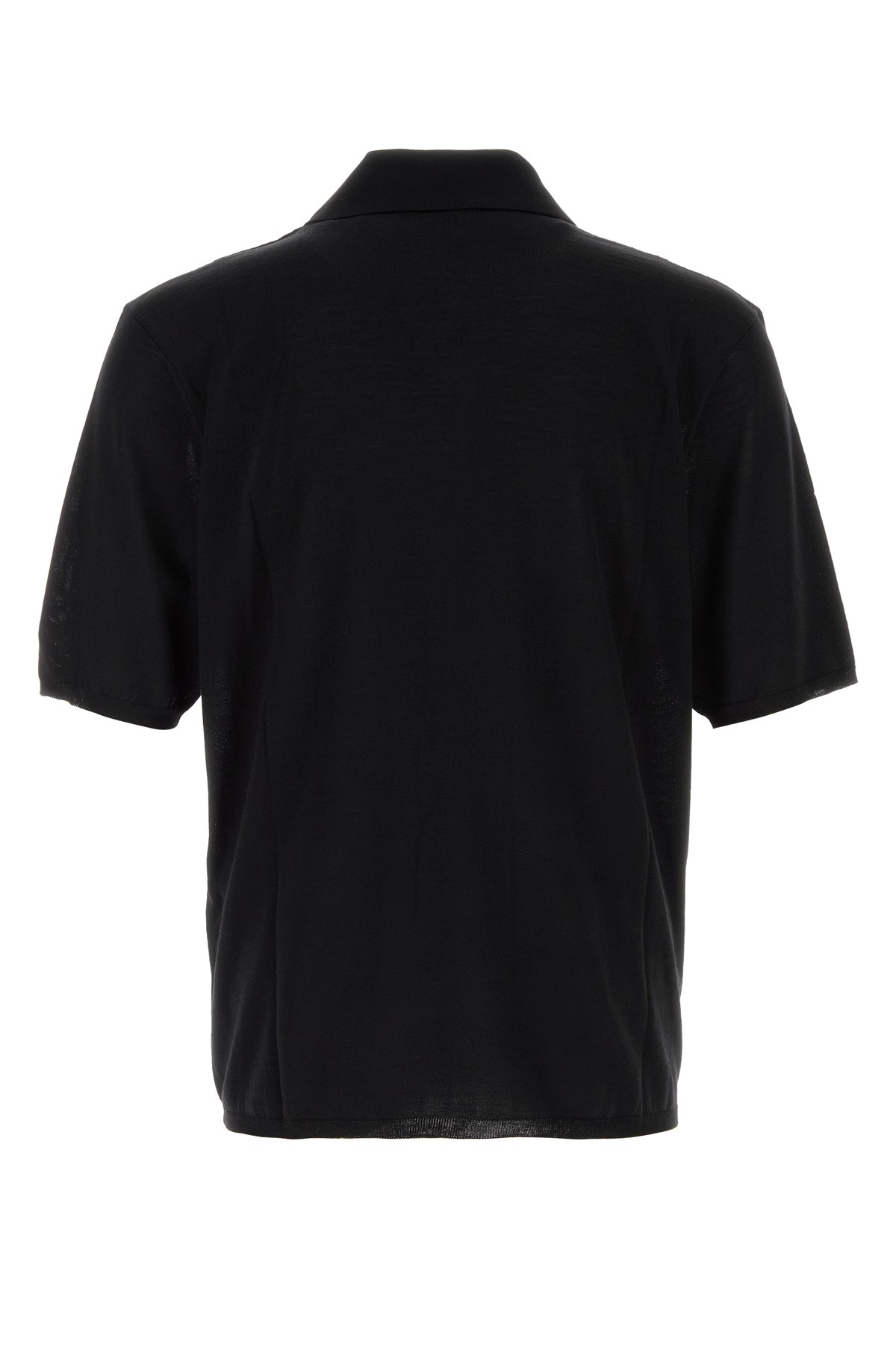 Saint Laurent Polo in lana nera