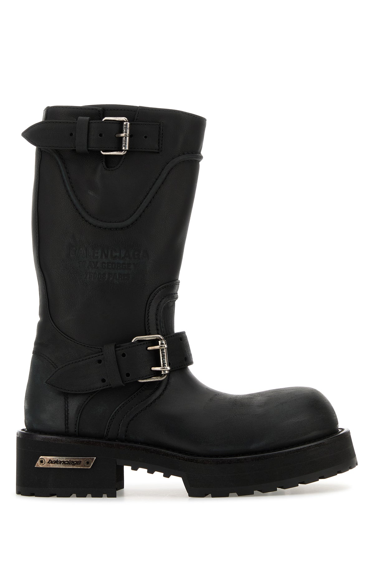 Balenciaga Stivali Venom in pelle nera