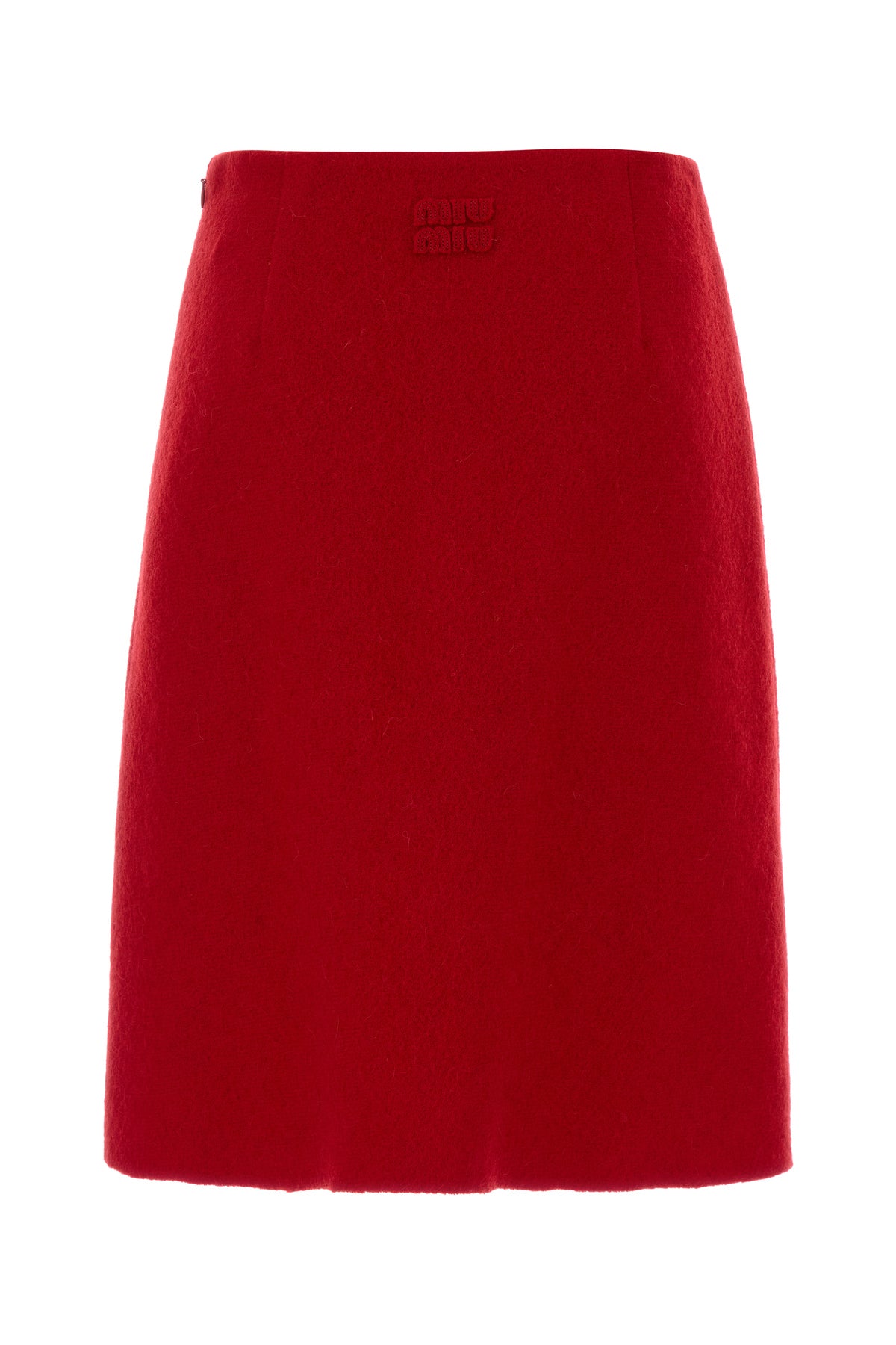 Miu Miu Gonna in flanella rossa, view 2