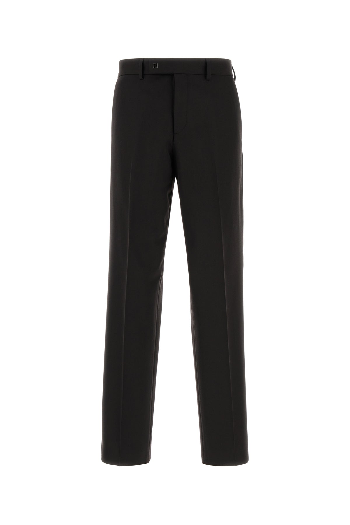 Fendi Pantalone in twill cioccolato