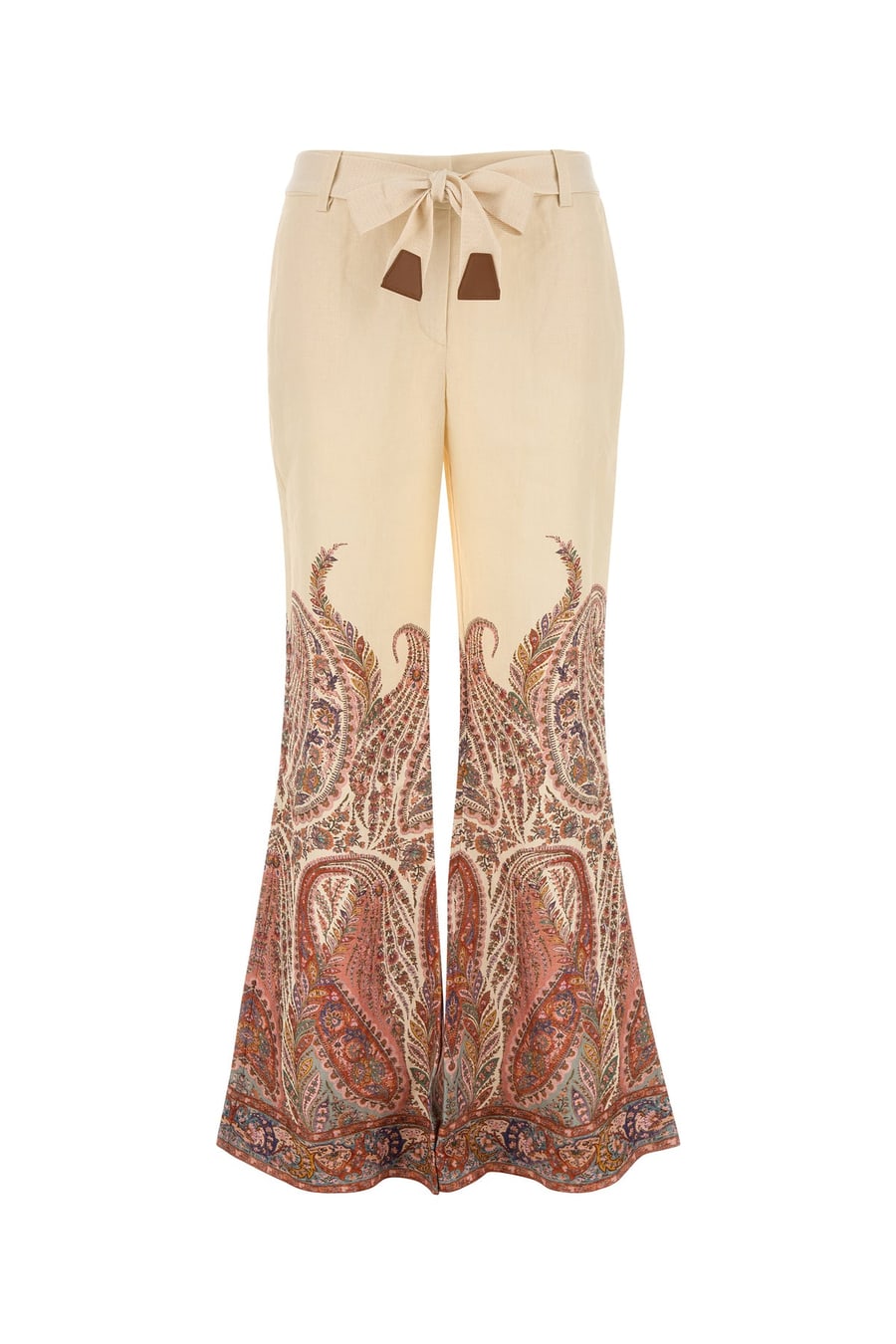 Zimmermann Pantalone Rhiannon in lino stampato