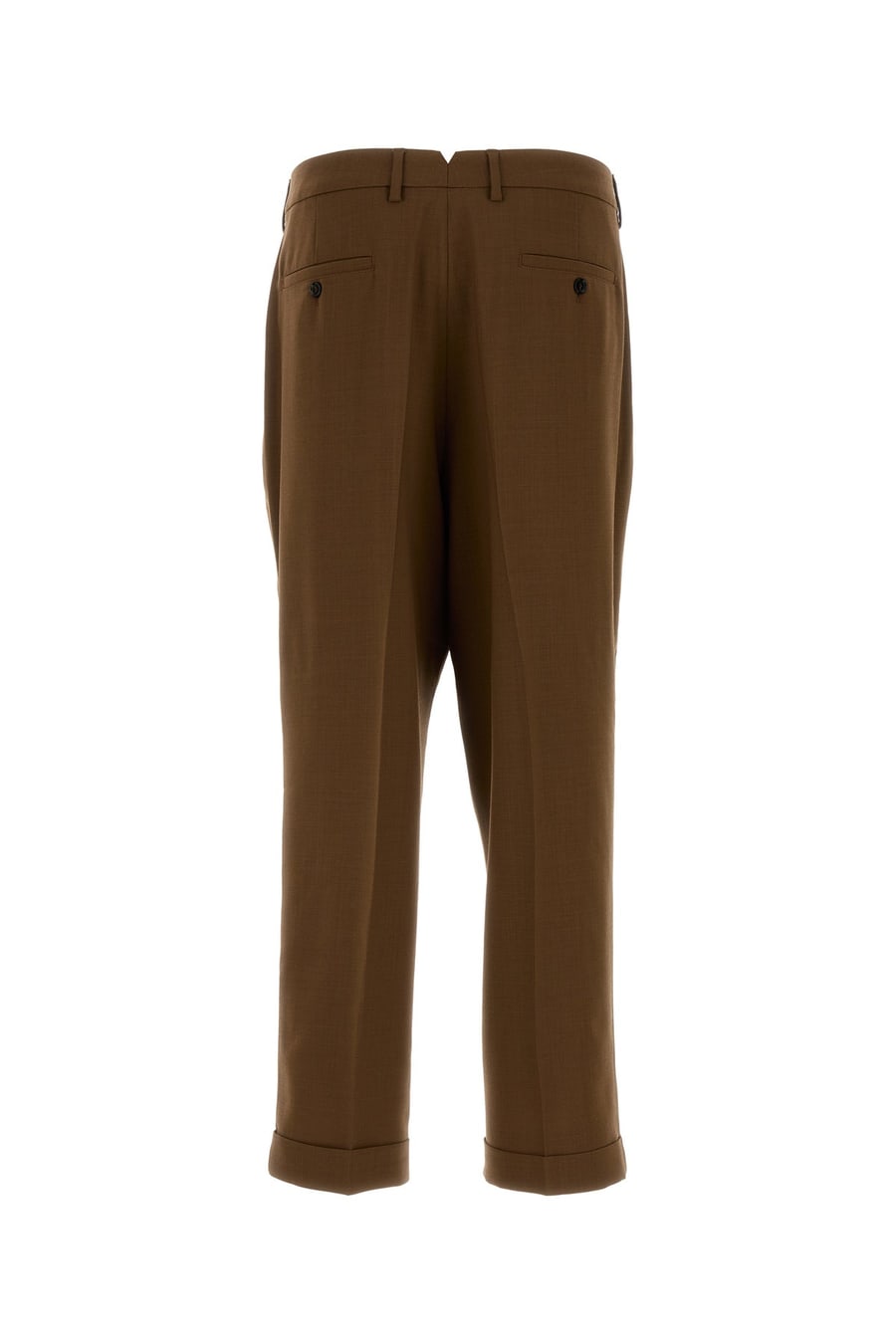 AMI Pantalone in lana caramello, view 2