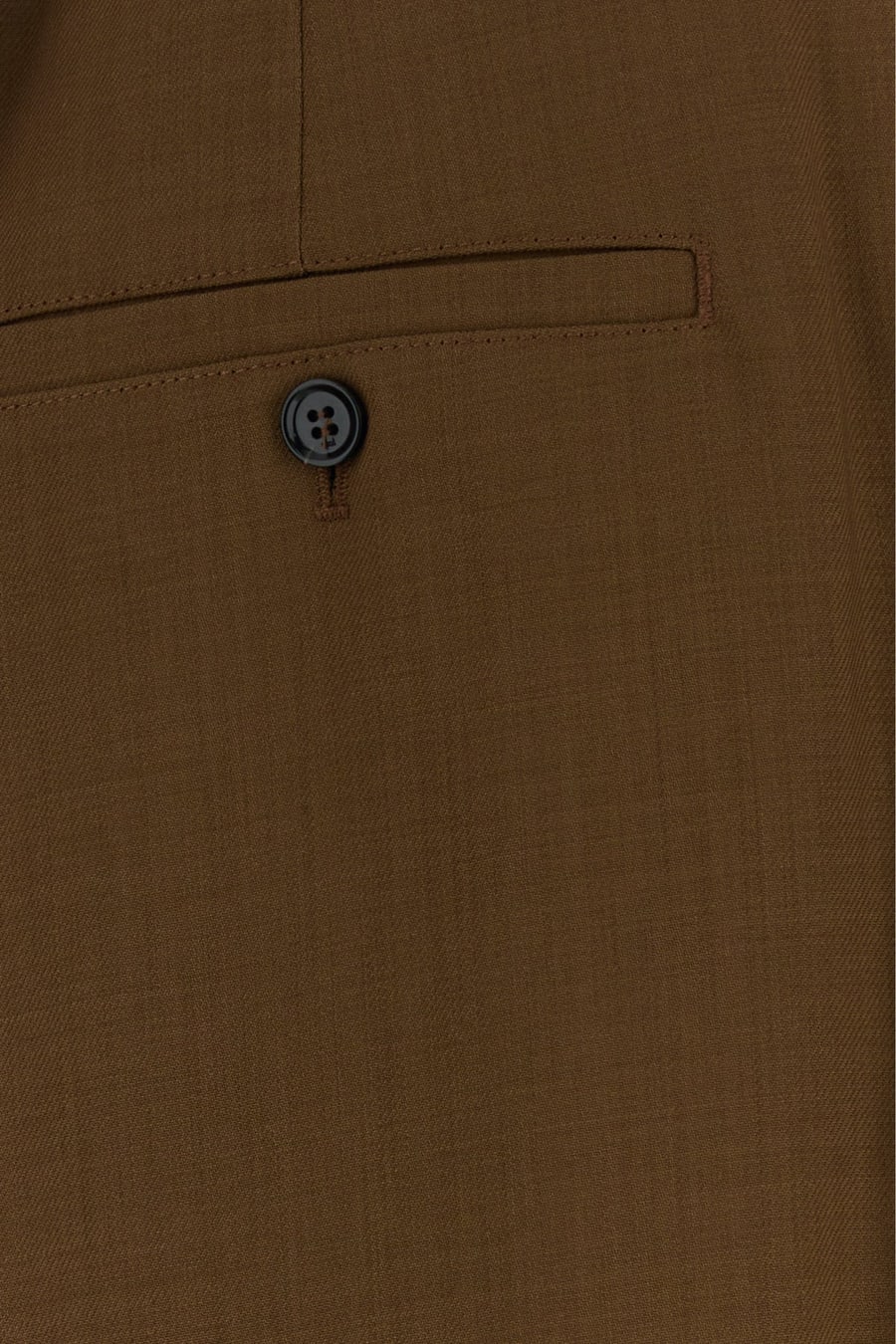 AMI Pantalone in lana caramello, view 3