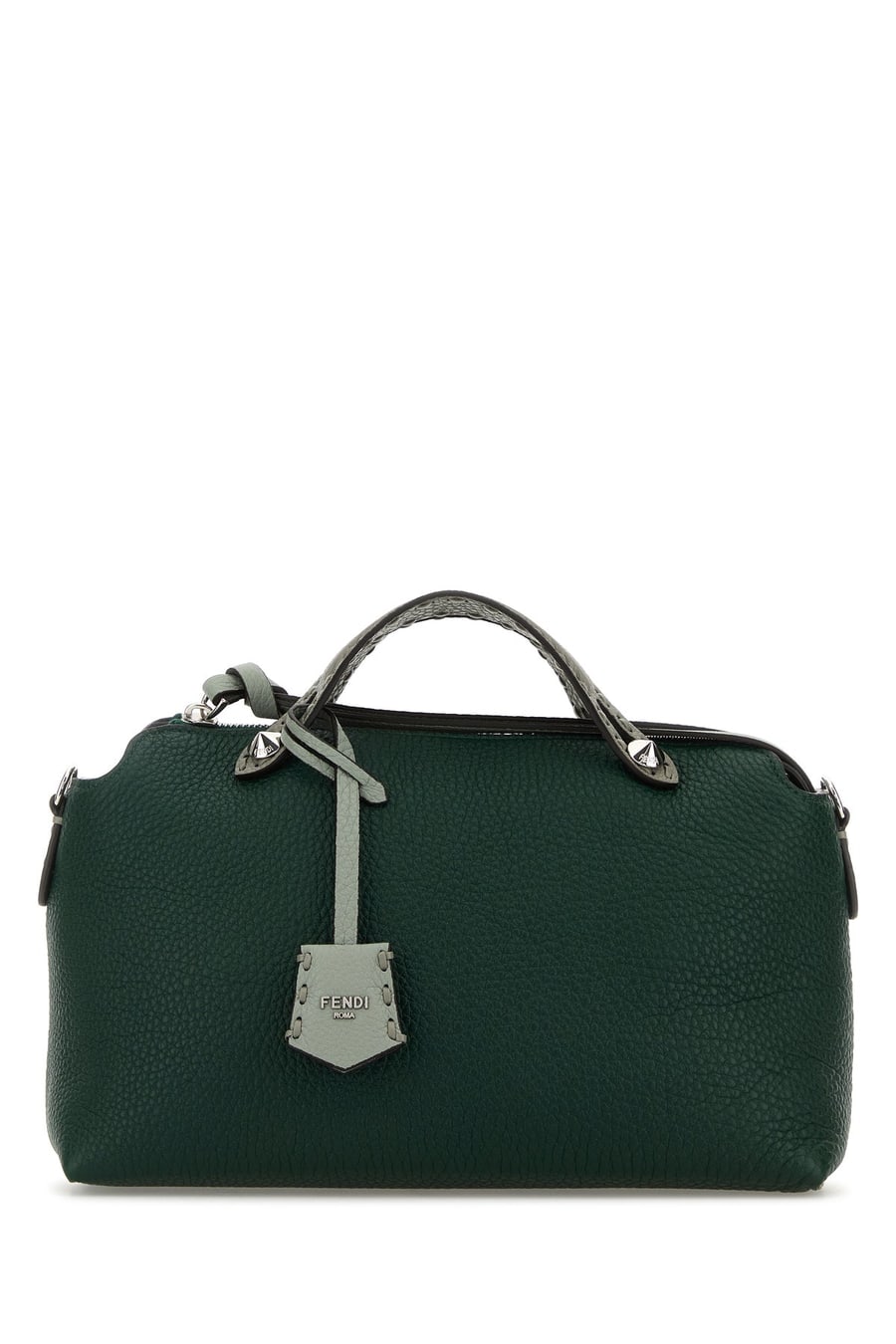 Fendi Borsa mano By The Way media in pelle verde bottiglia