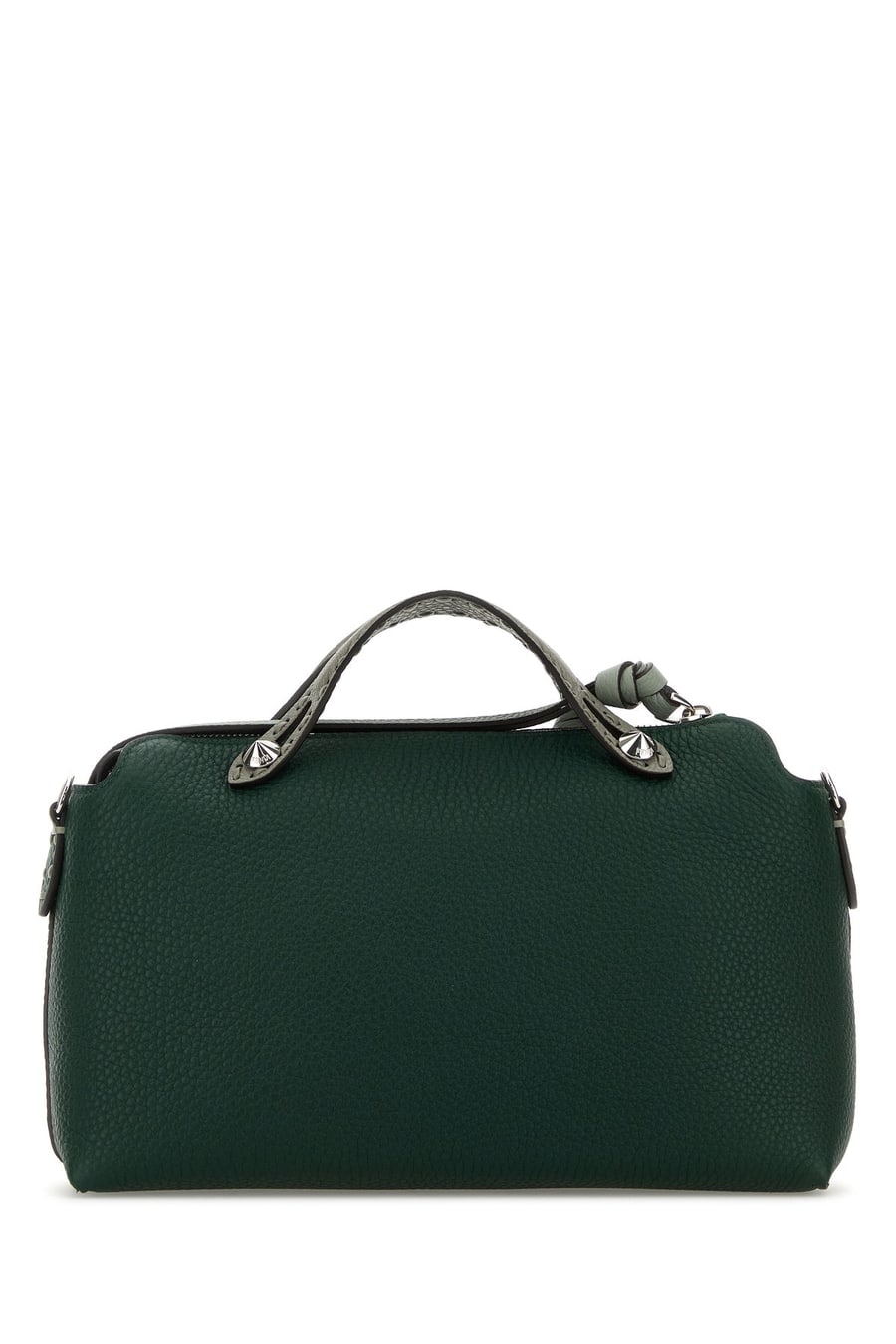 Fendi Borsa mano By The Way media in pelle verde bottiglia, view 3