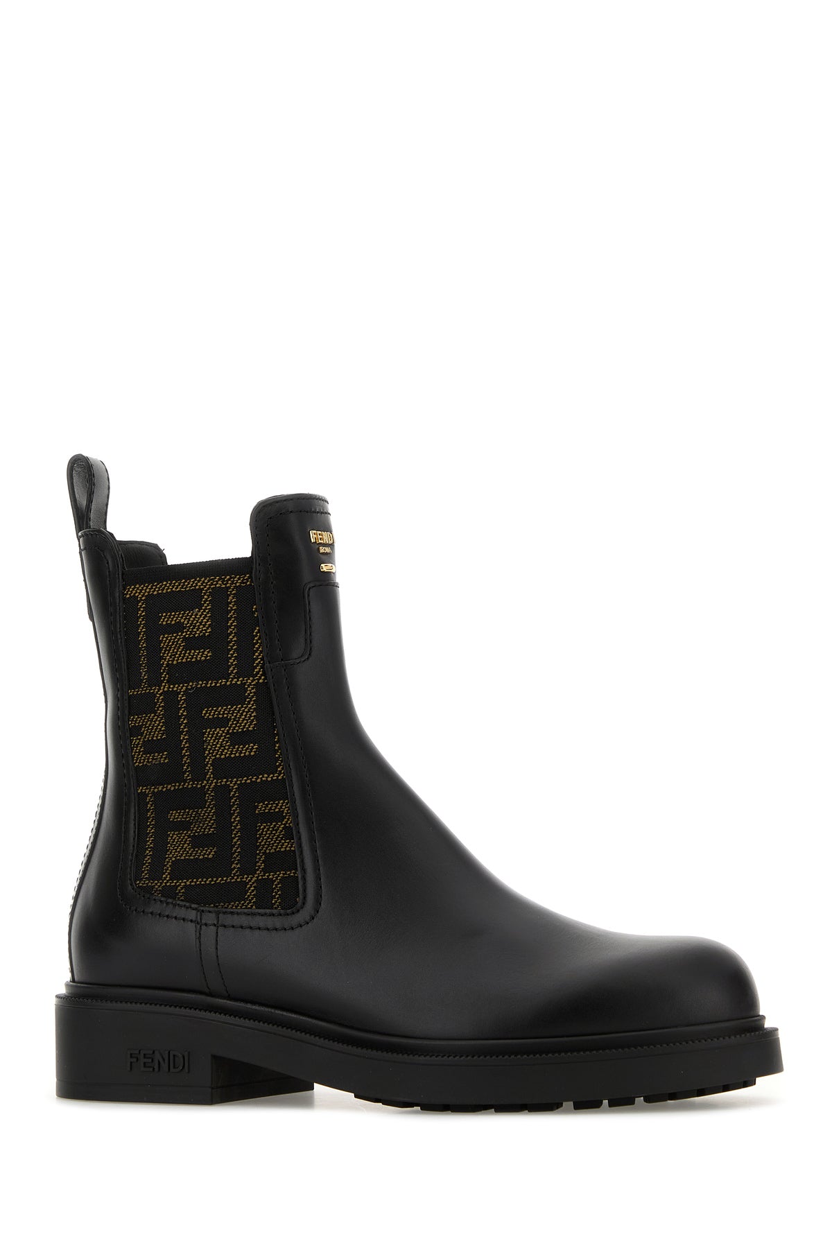 Fendi Stivaletti Fendi Filo in pelle nera, view 2