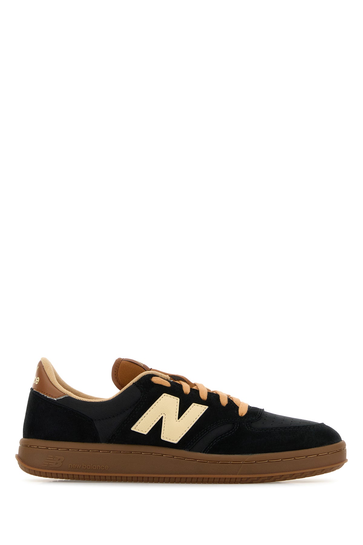 New Balance Sneakers T500 nere in pelle e pelle scamosciata