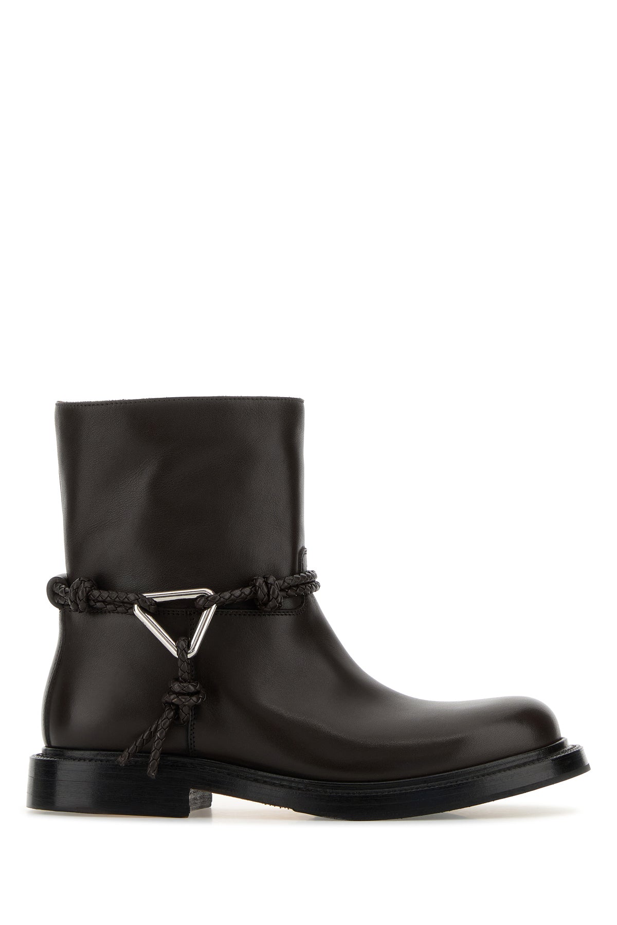 Bottega Veneta Stivaletti James in pelle testa di moro