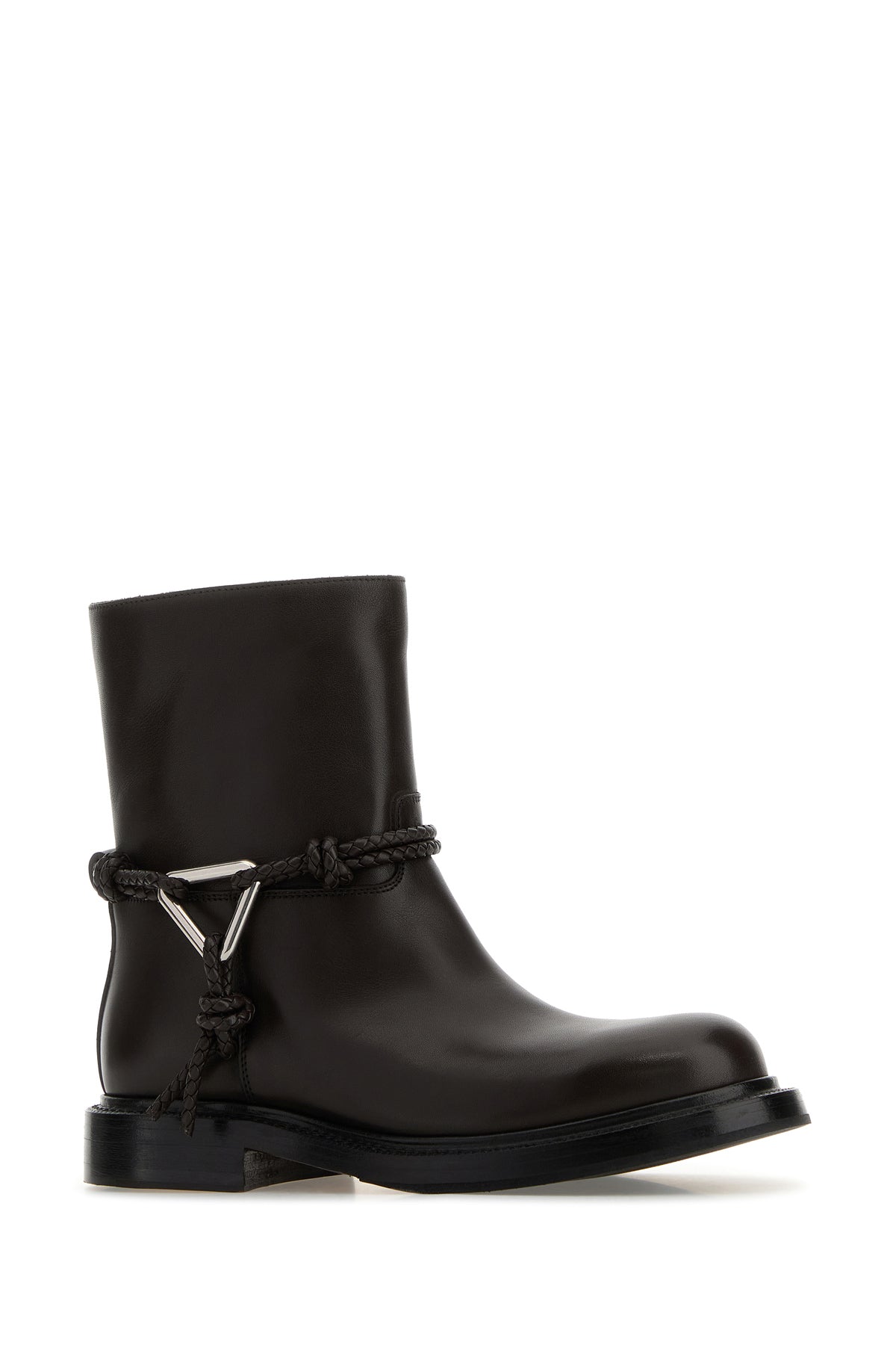 Bottega Veneta Stivaletti James in pelle testa di moro, view 2