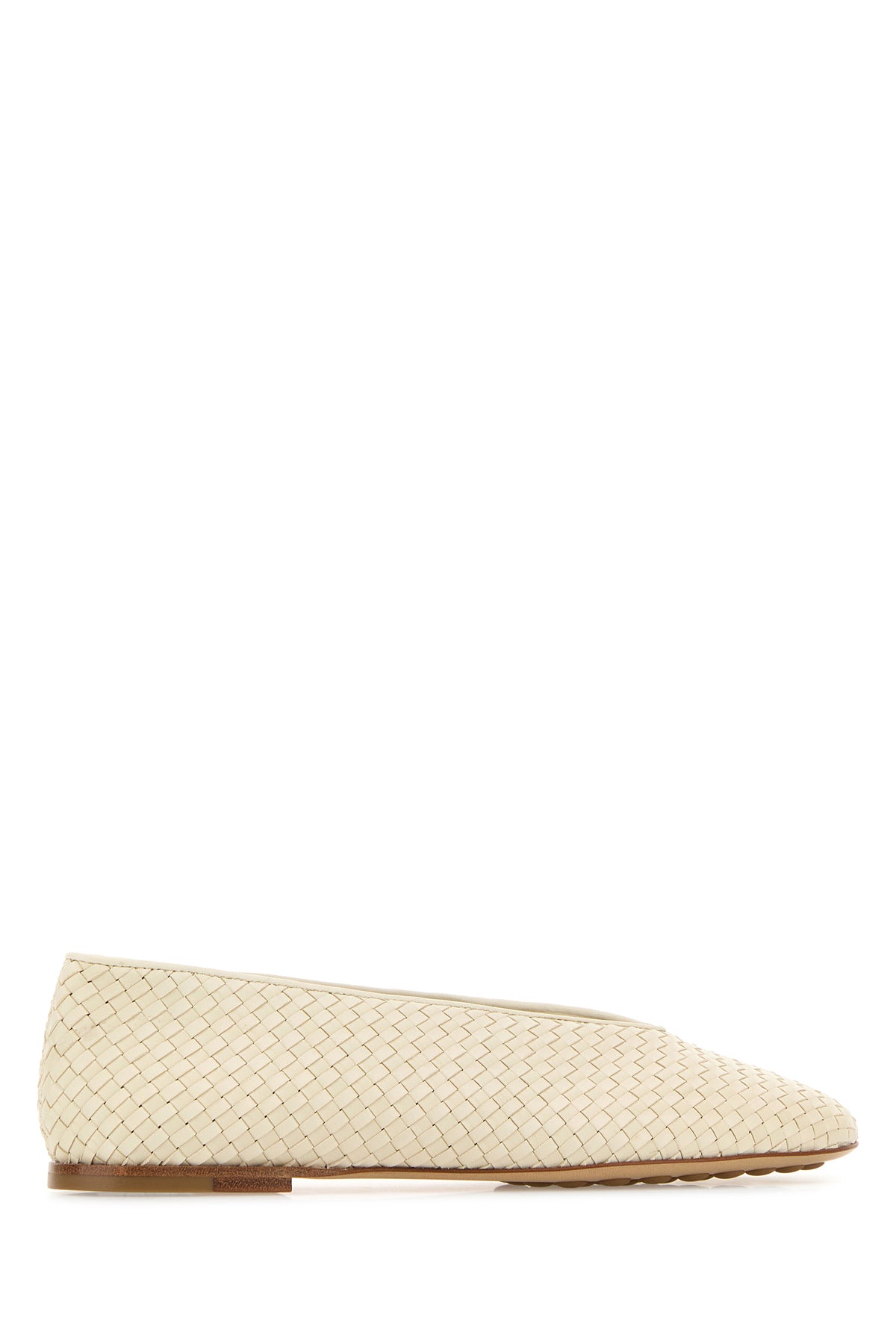 Bottega Veneta Ballerine Rosa in pelle avorio