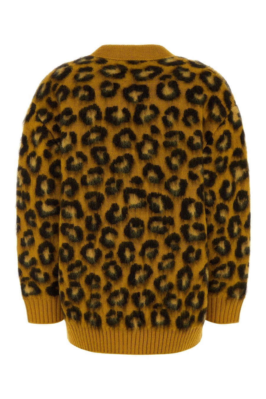 Bottega Veneta Cardigan oversize in misto lana ricamato, view 2