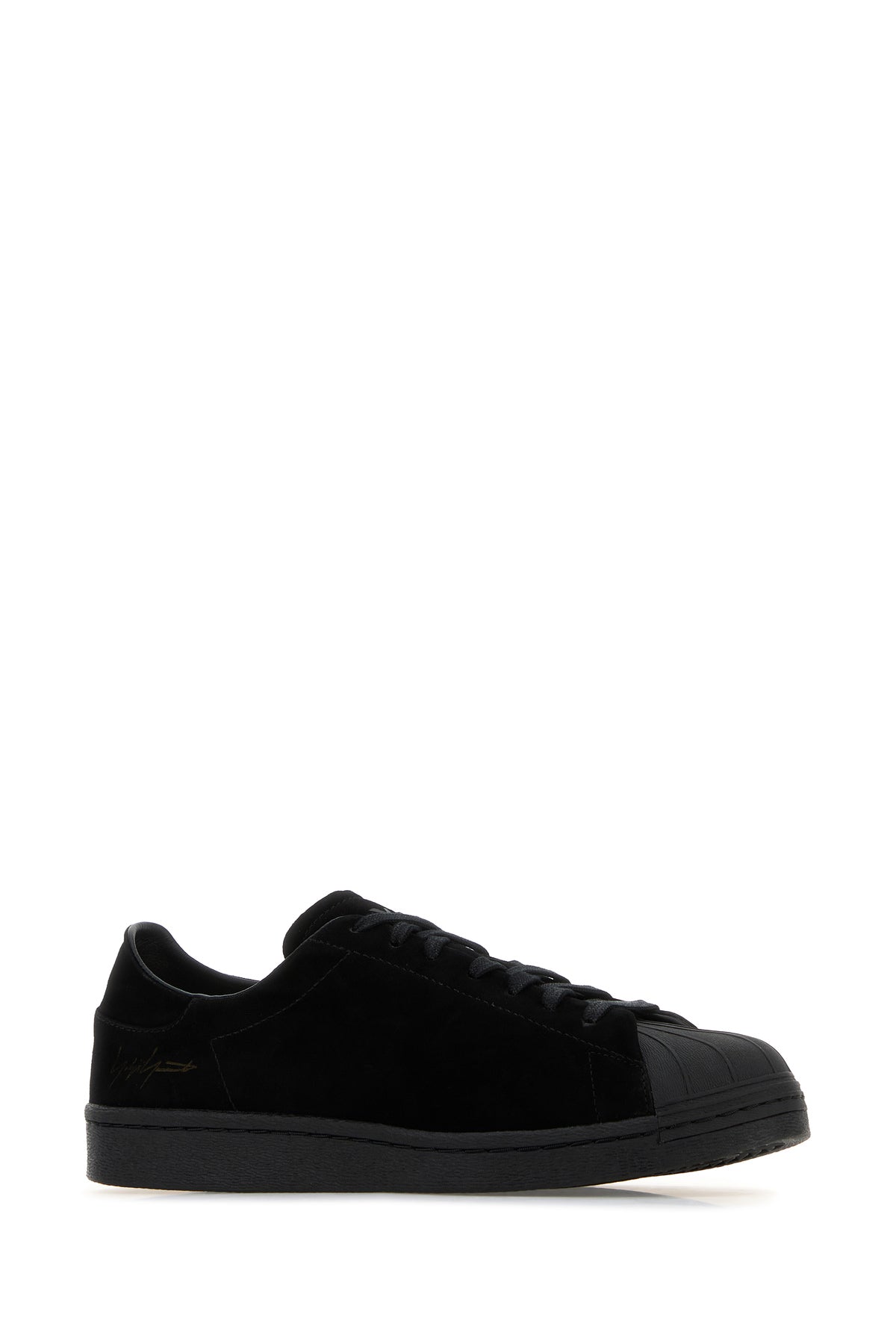 Y3 KURO Sneakers Kuro Superstar in pelle scamosciata nera, view 2
