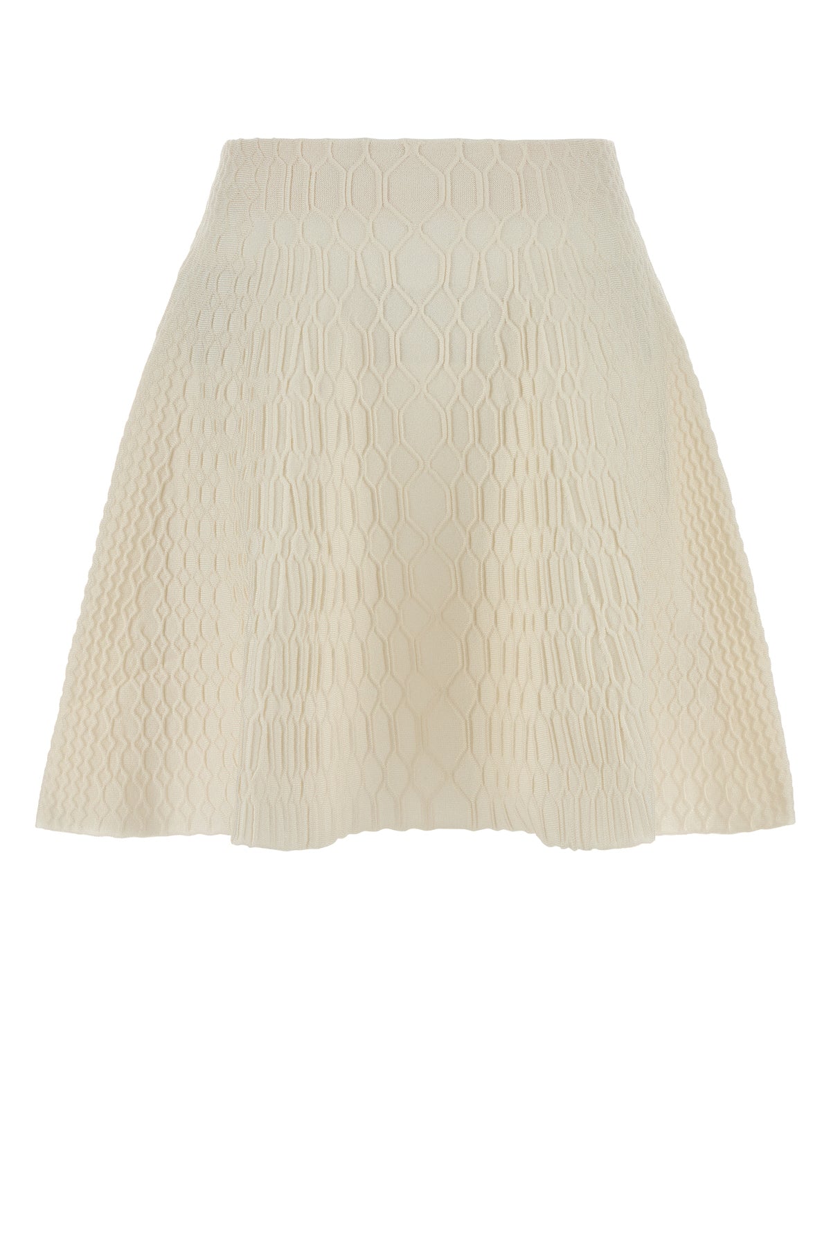 Balmain Gonna in maglia avorio