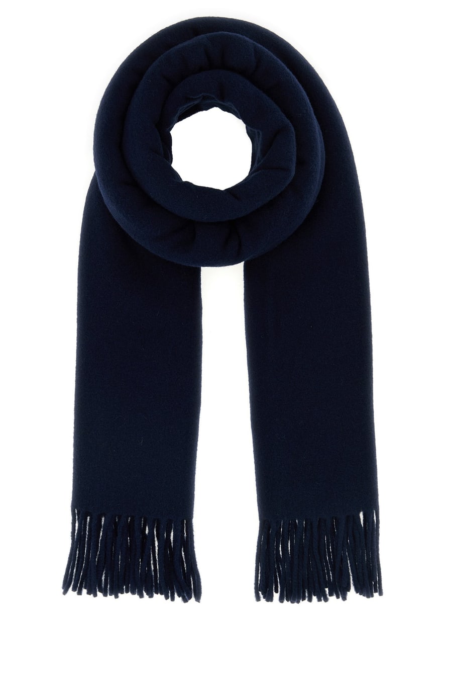 MAISON KITSUNE Sciarpa in lana blu navy