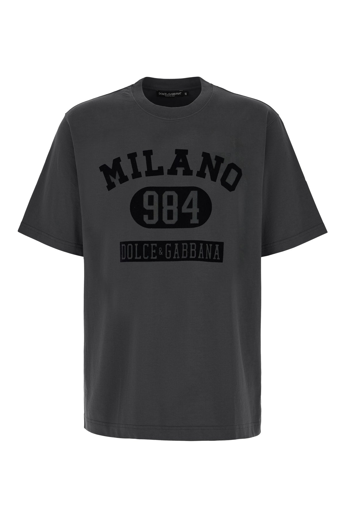 Dolce & Gabbana T-shirt in cotone antracite