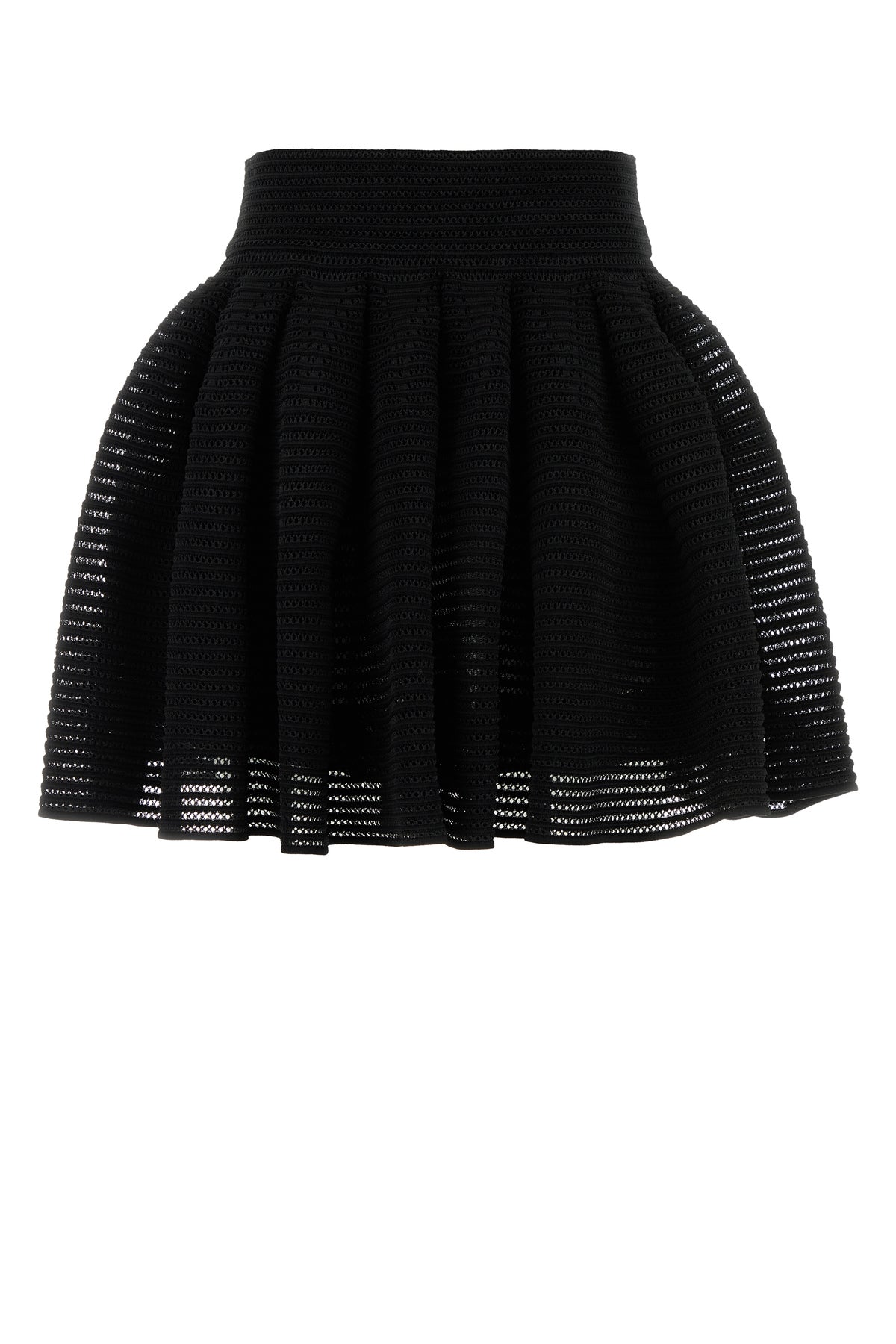 Alaïa Minigonna in maglia nera