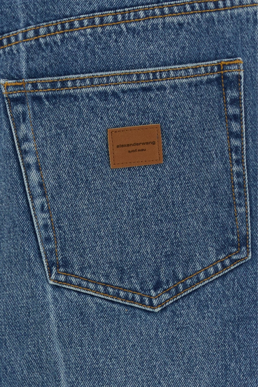ALEXANDER WANG Gonna in denim, view 3