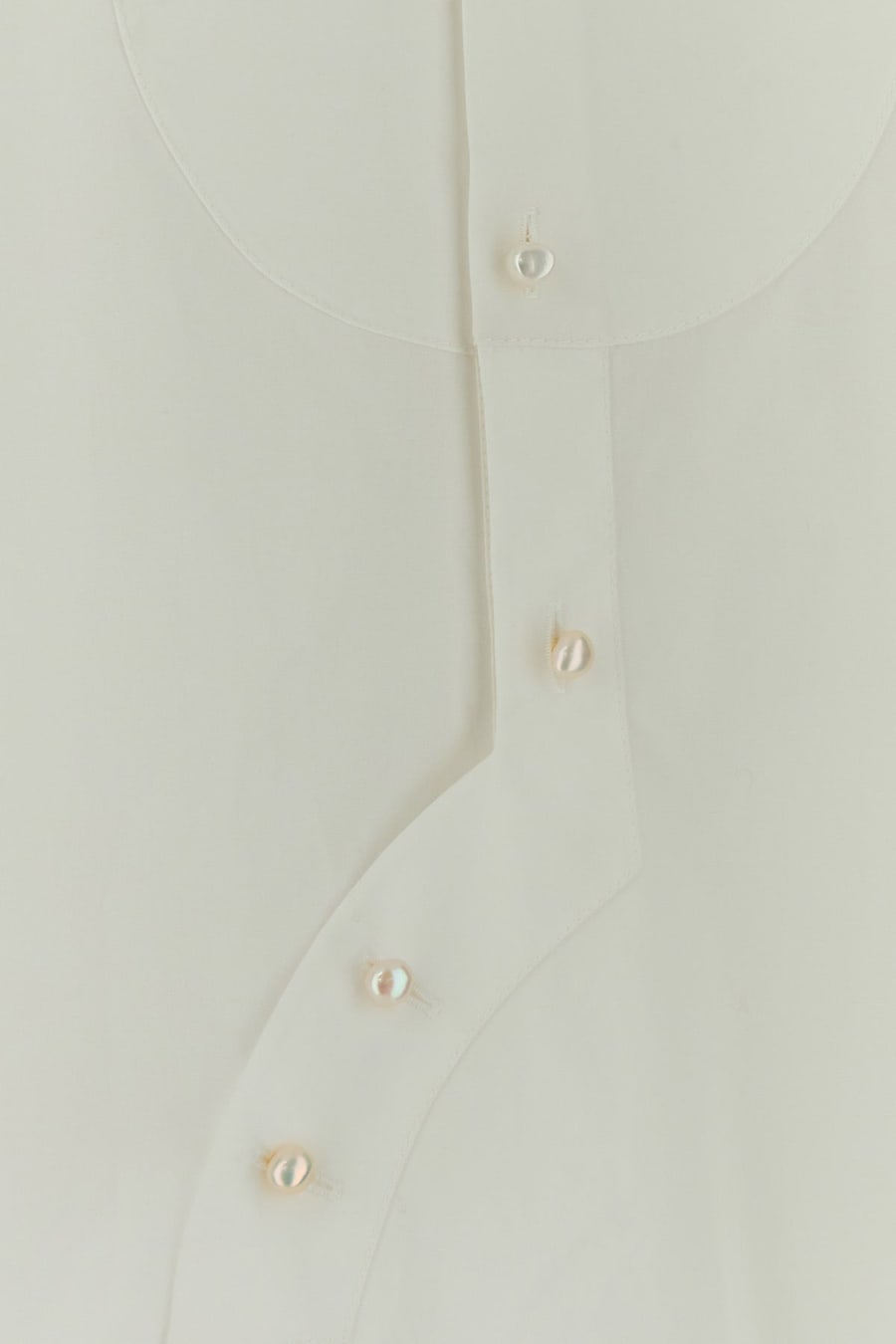 CARVEN Camicia oversize in cotone bianco, view 3