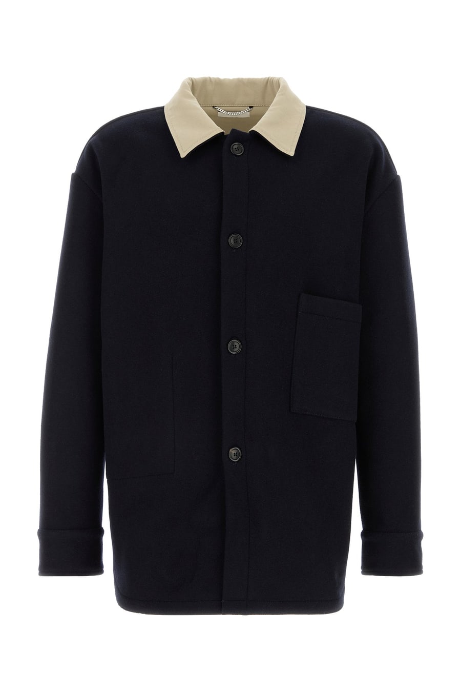 1989 STUDIO Cappotto in misto lana blu notte