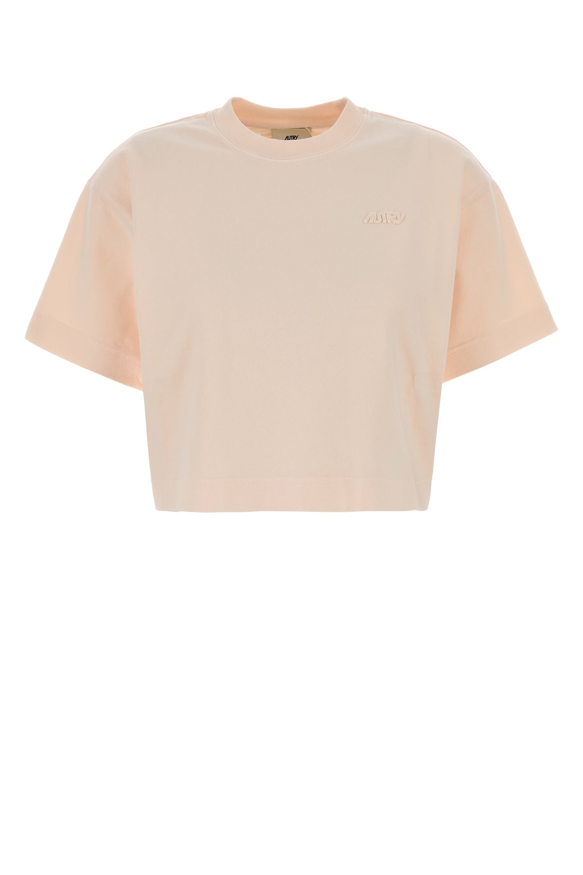 Autry T-shirt in cotone rosa pastello