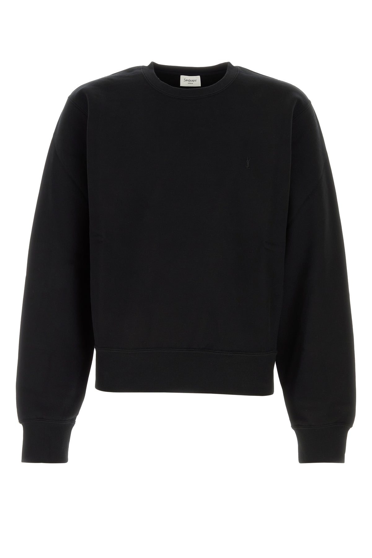Saint Laurent Felpa in cotone nero