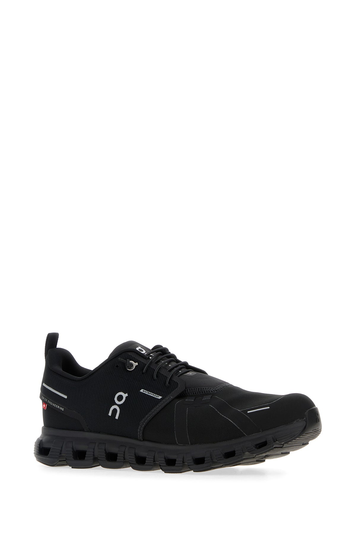 ON RUNNING Sneakers Cloud 6 WP in tessuto nero, view 2