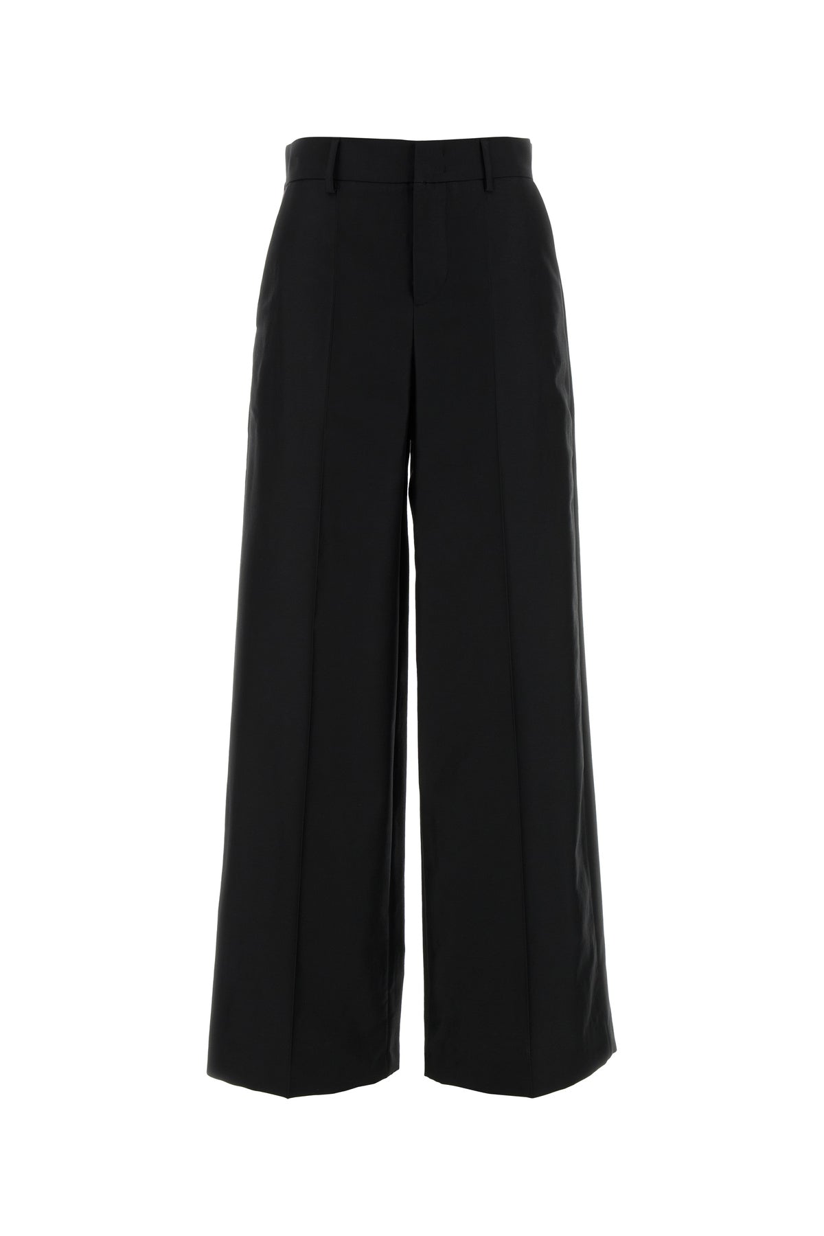 ALBERTA FERRETTI Pantalone dalla gamba ampia in misto lana nera