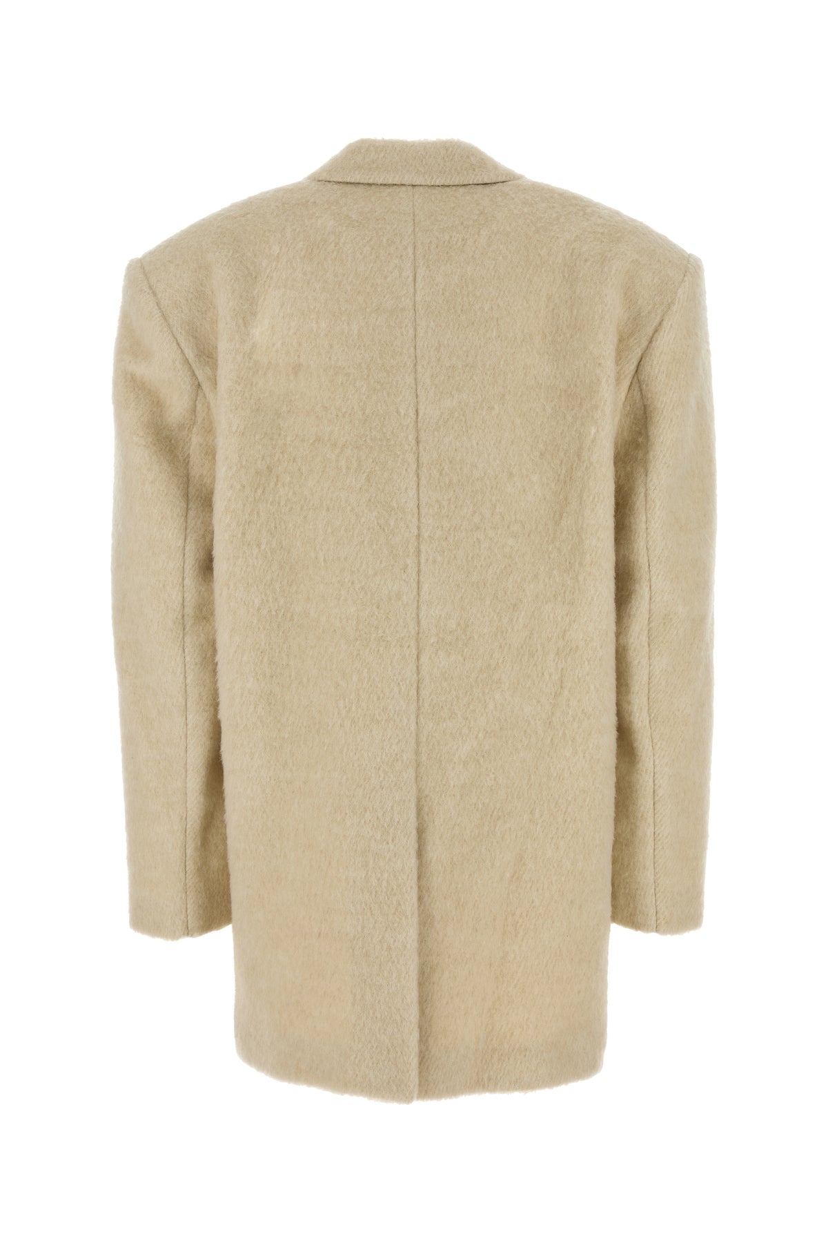 THE ANDAMANE Cappotto in misto acrilico sabbia, view 2
