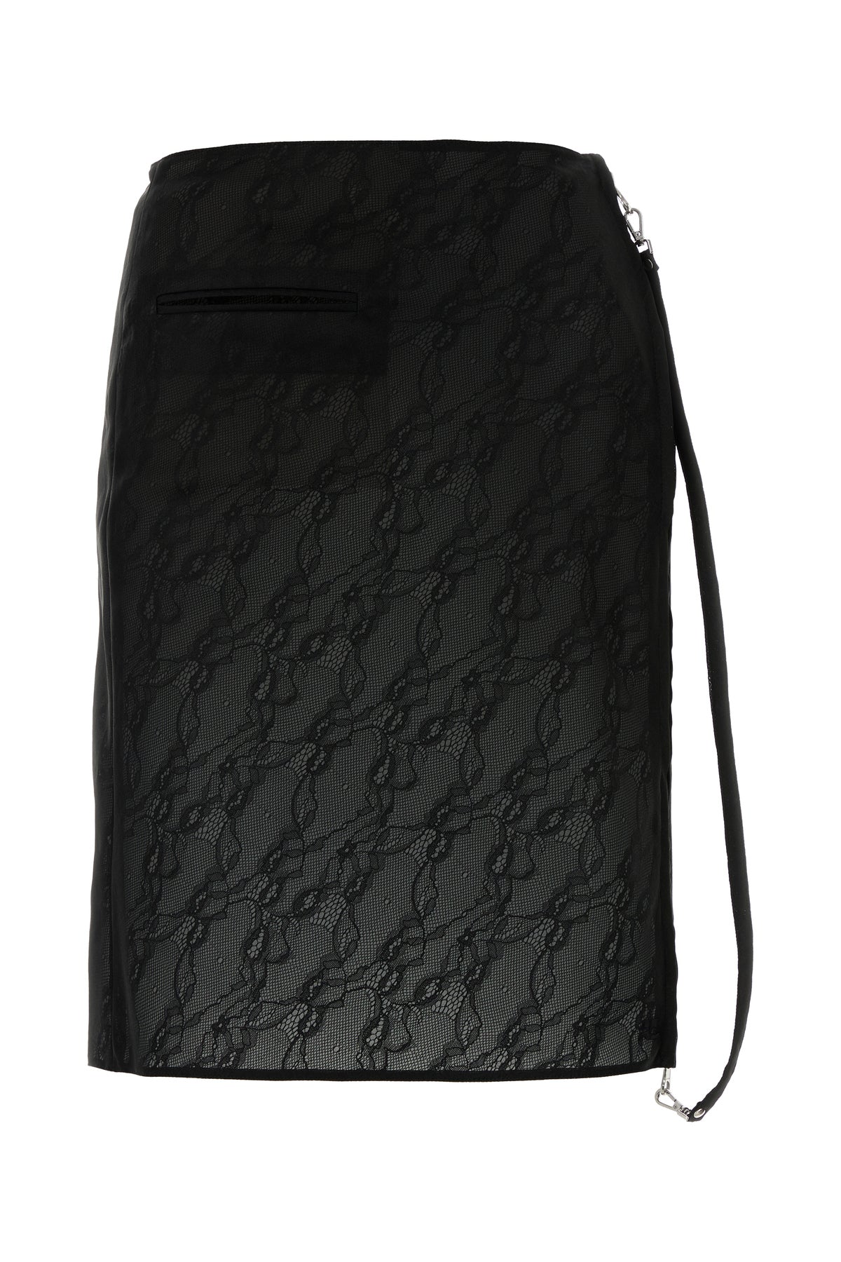 COURREGES Gonna in misto nylon stretch nero