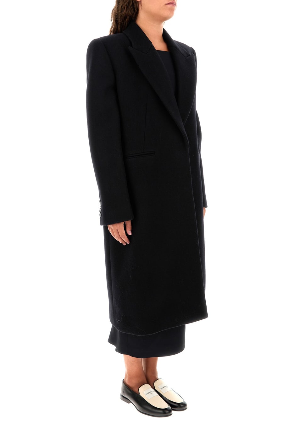 Givenchy Cappotto in lana nera, view 3