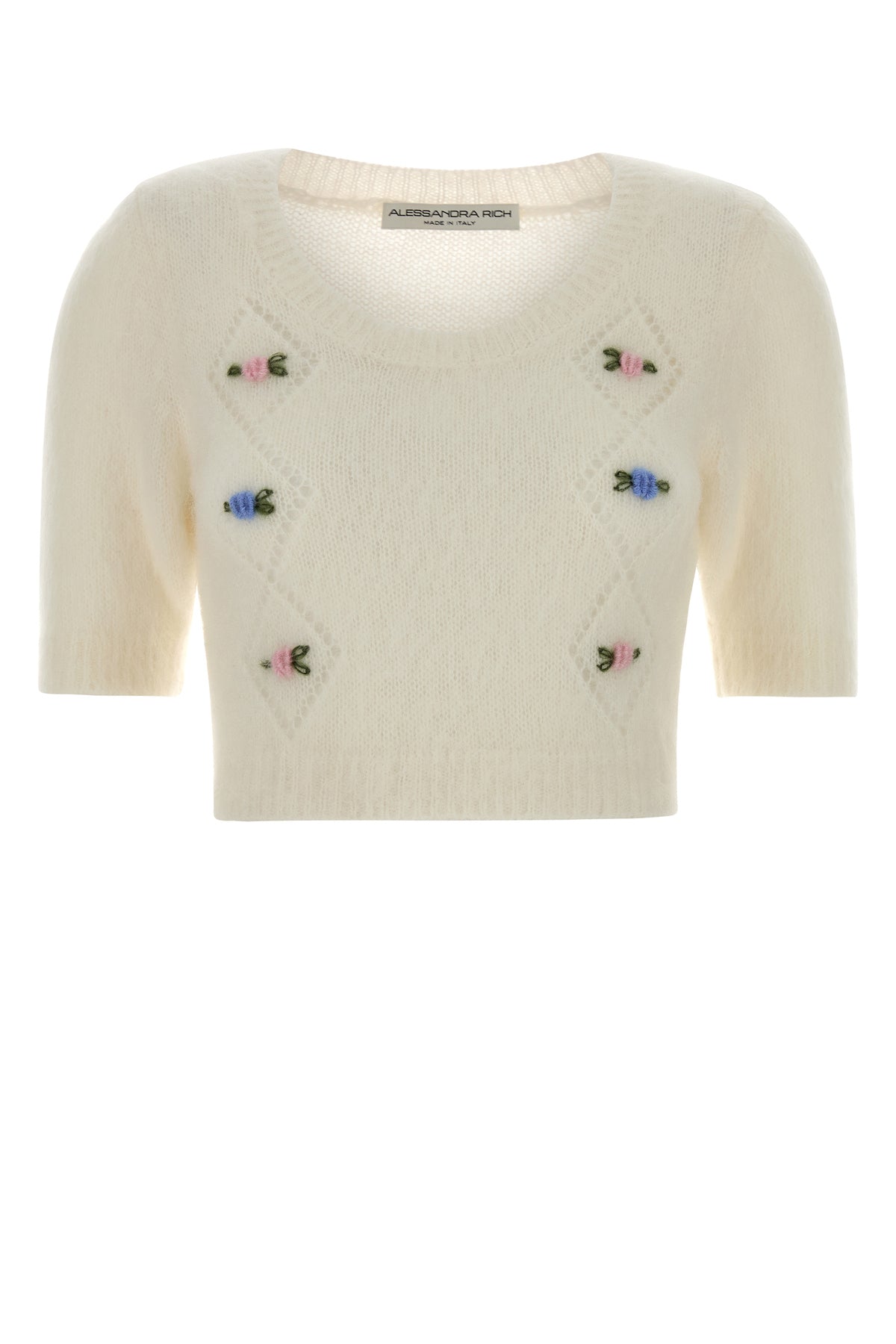 ALESSANDRA RICH Maglione in misto mohair avorio